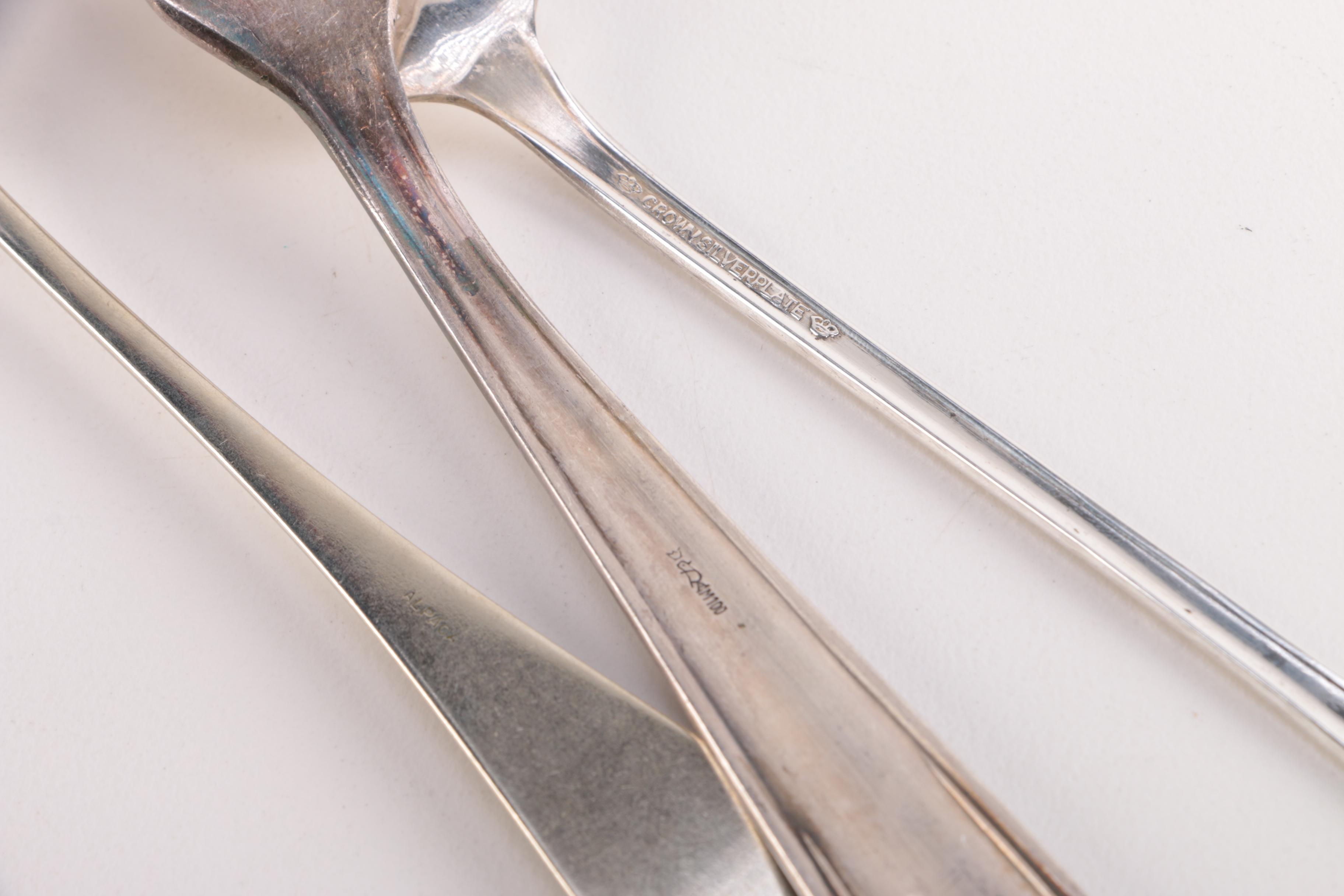 Silver Plate and Nickel Silver Flatware Including Gorham