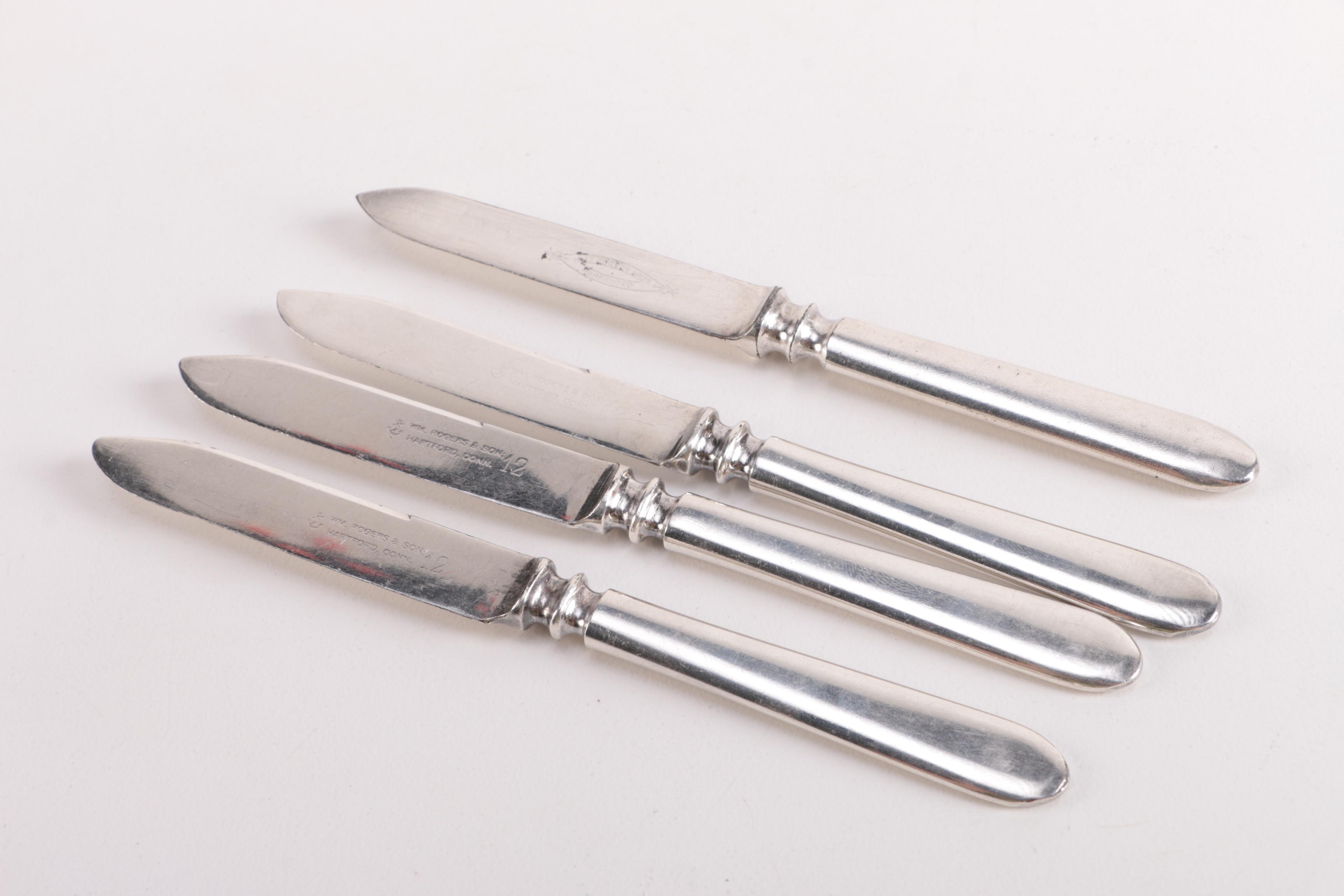 Silver Plate and Nickel Silver Flatware Including Gorham