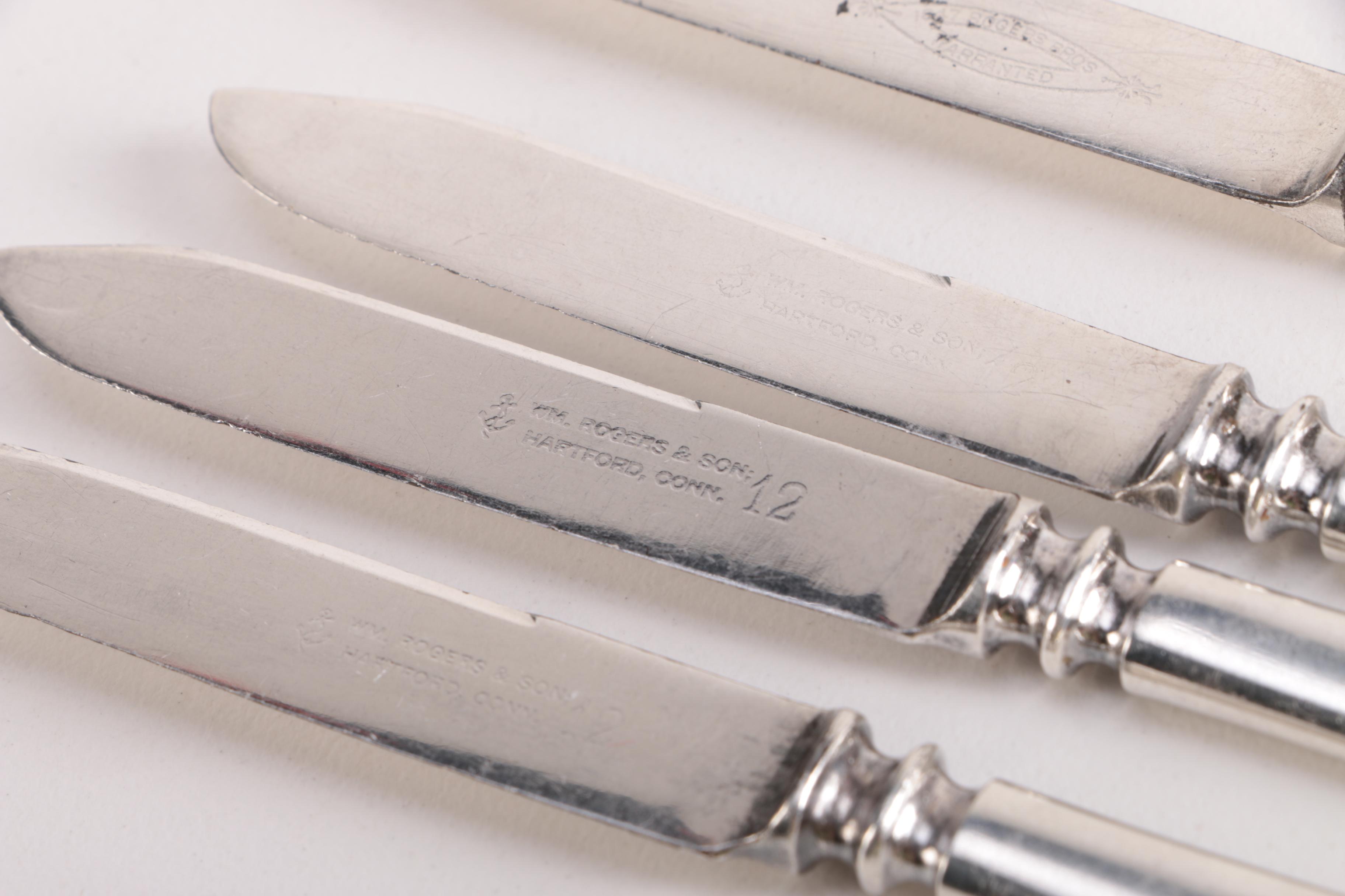 Silver Plate and Nickel Silver Flatware Including Gorham