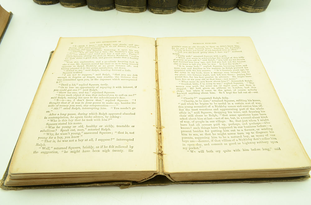 A Vintage  Partial Collection of "Charles Dickens Works".