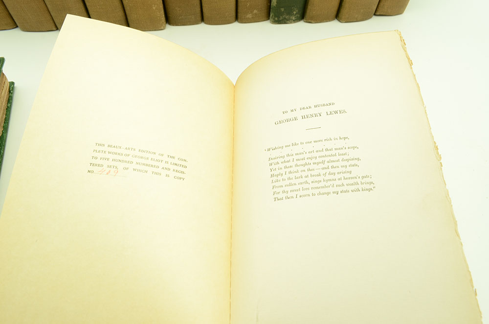 The "Complete Works George Eliot" in Eighteen Volumes