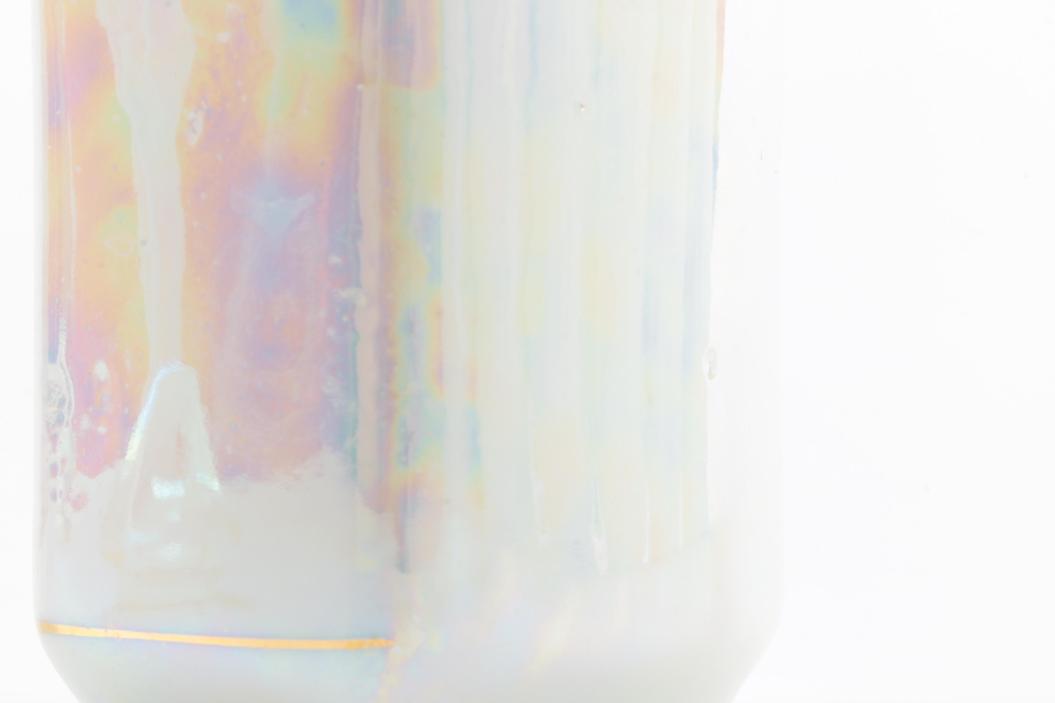 1920s Czech Lusterware Porcelain Canister Set