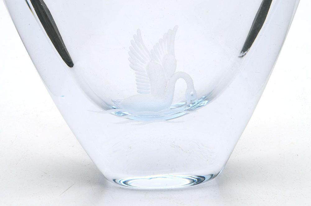 Strombergshyttan Etched Crystal Vase