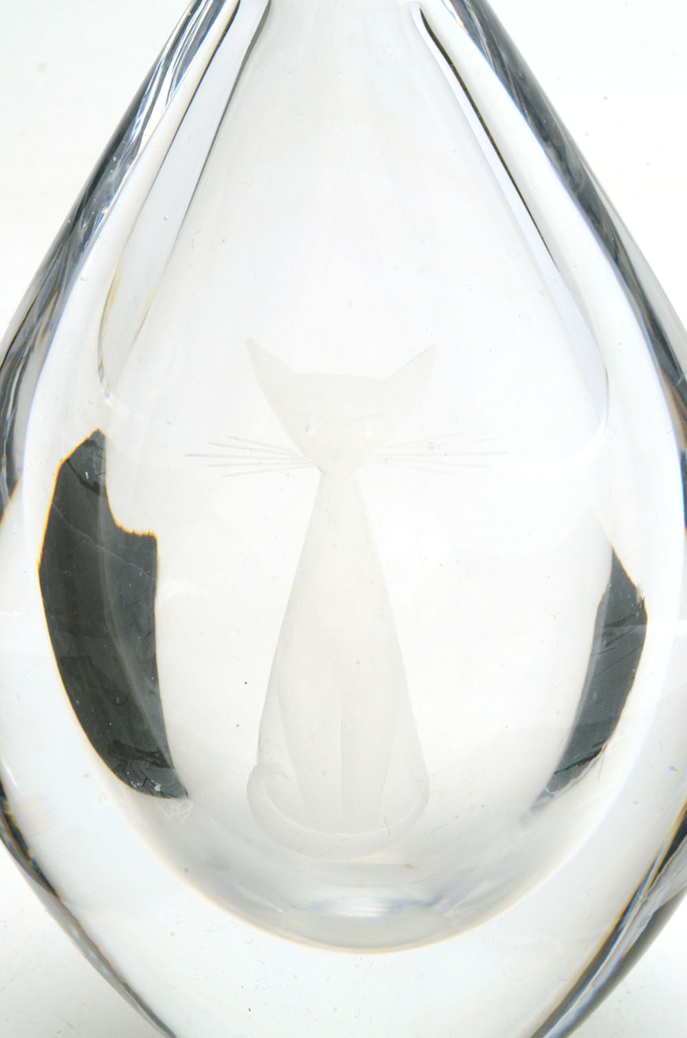 Orrefors Cut Crystal Vase