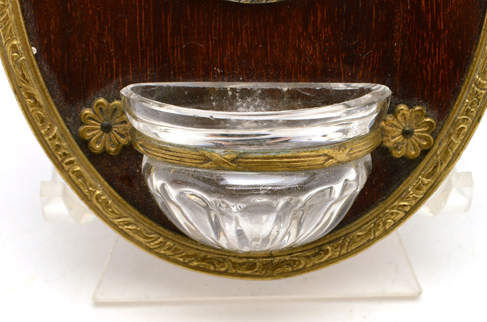 French Enameled Chalice and Holy Water Font