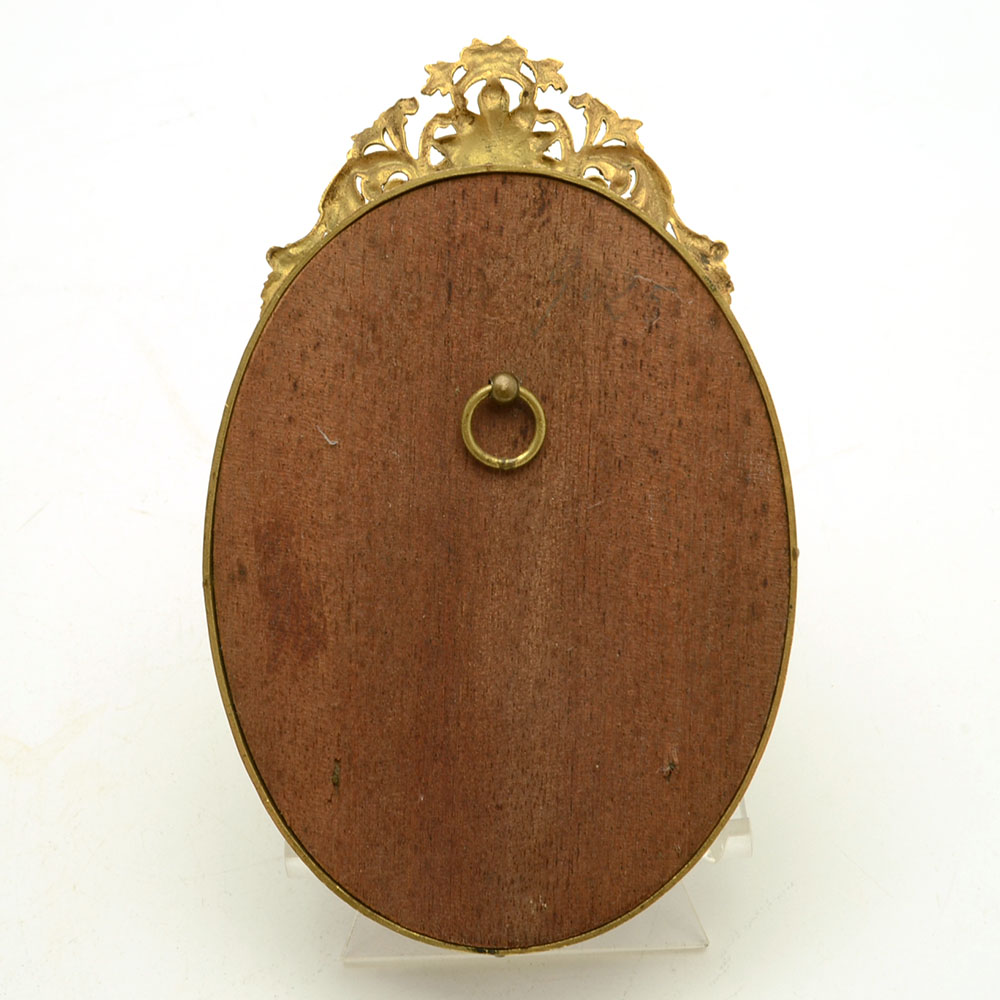 French Enameled Chalice and Holy Water Font