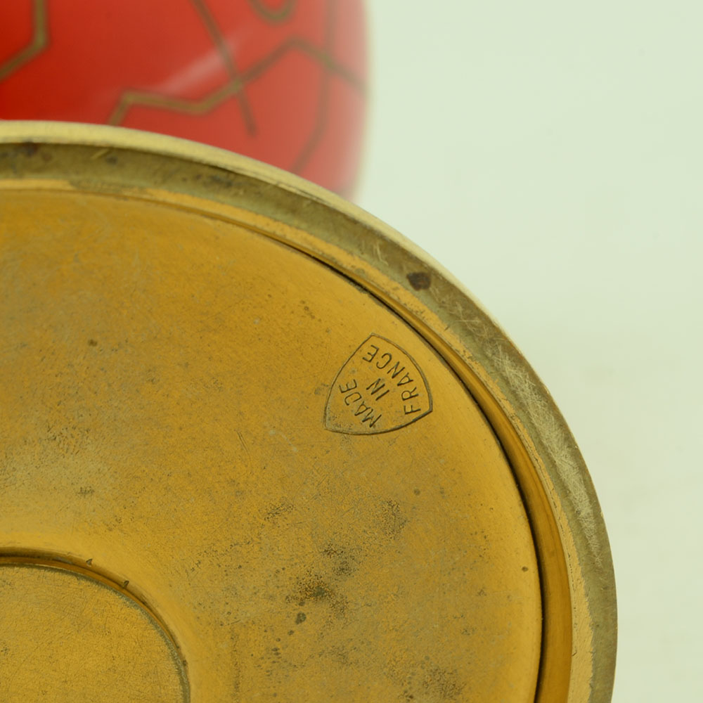 French Enameled Chalice and Holy Water Font