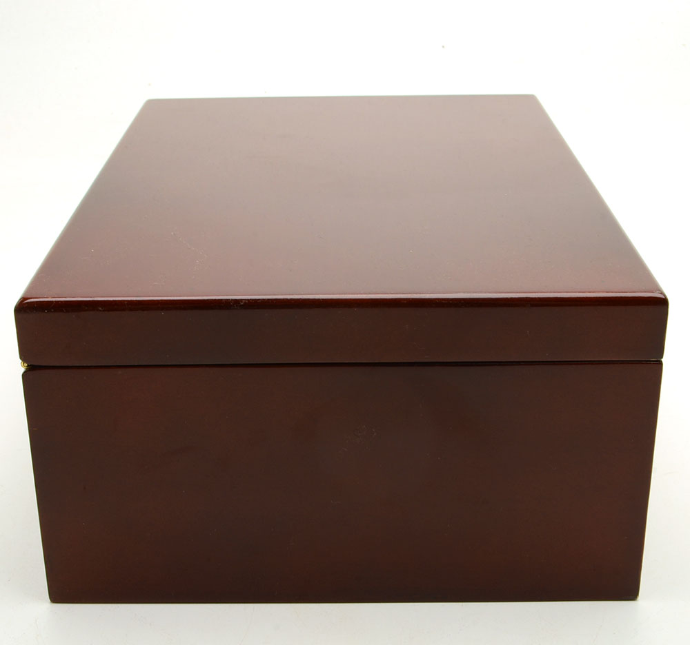 High Gloss Mahogany Veneered Jewelry Case
