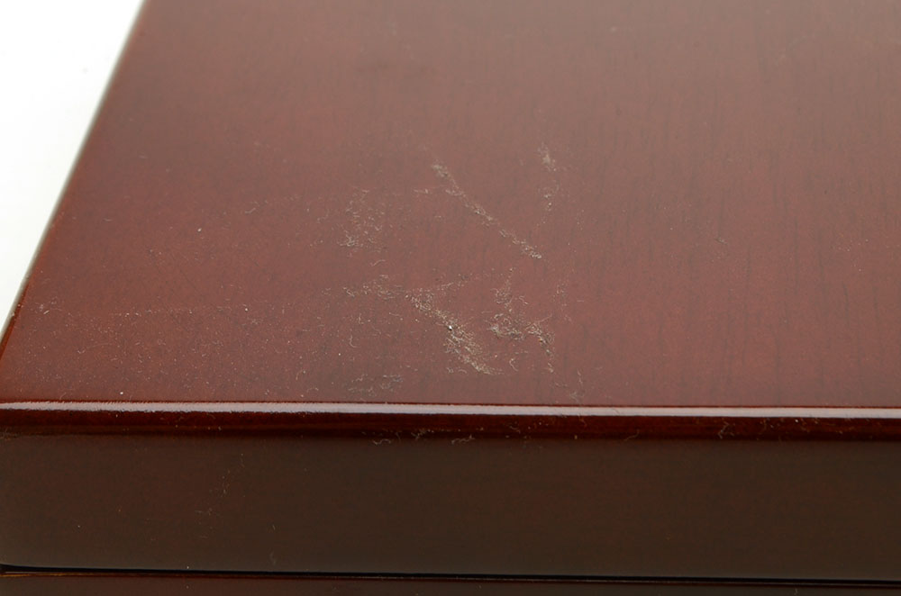 High Gloss Mahogany Veneered Jewelry Case