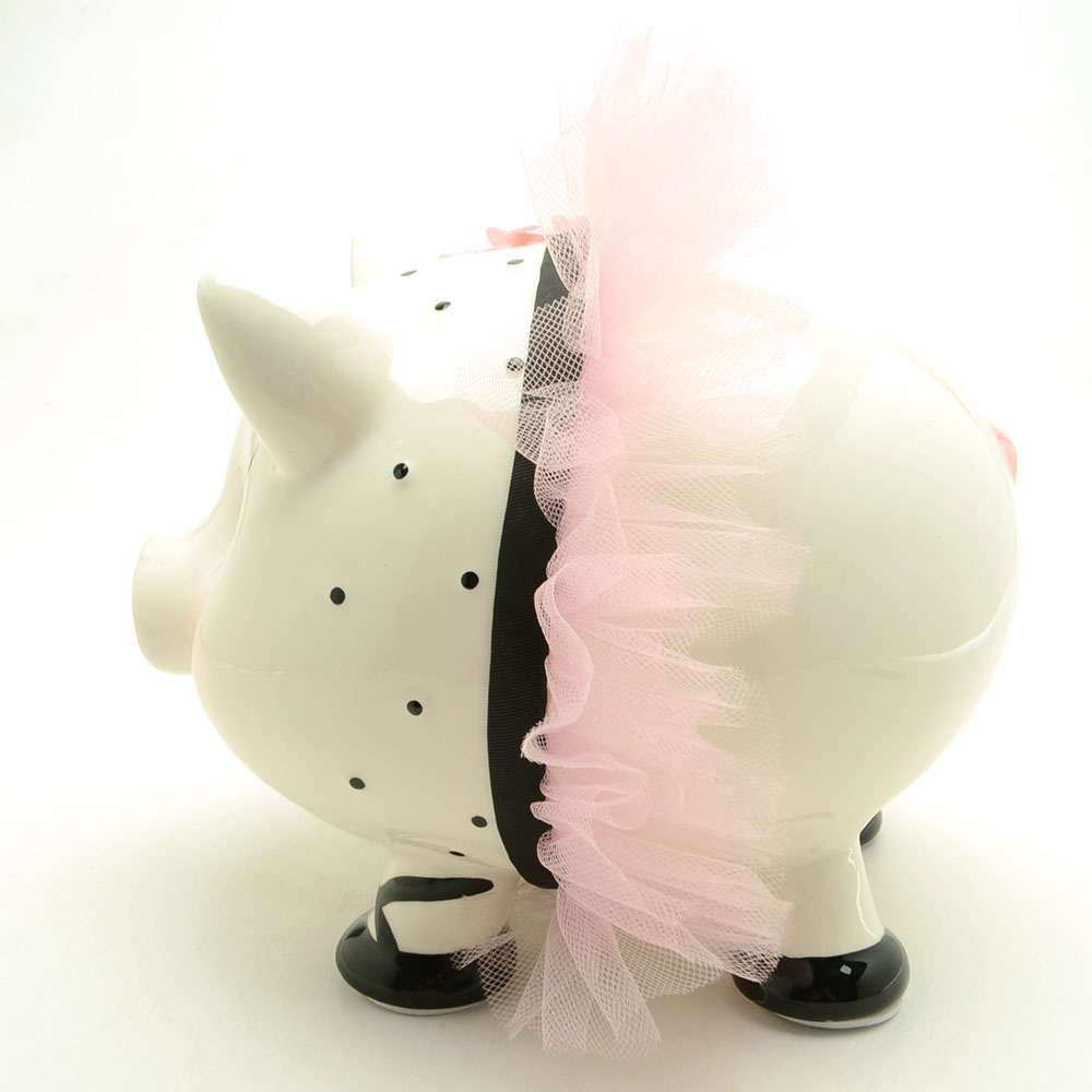 Perfectly Princess Giant Ceramic Piggy Bank by Mud Pie