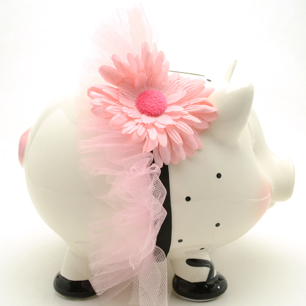 Perfectly Princess Giant Ceramic Piggy Bank by Mud Pie