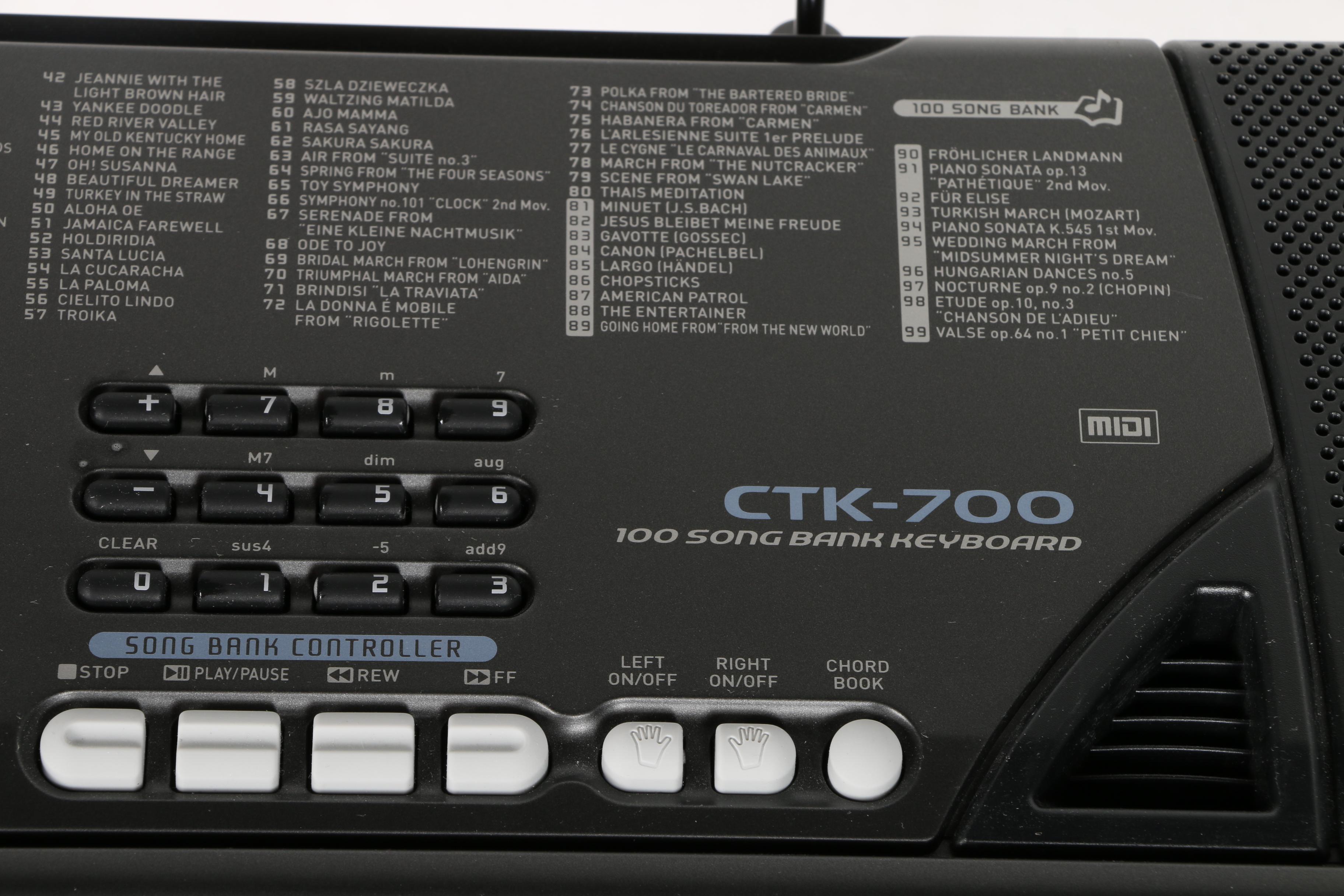 Casio CTK-700 Electronic Keyboard, Stand and Instructional DVD