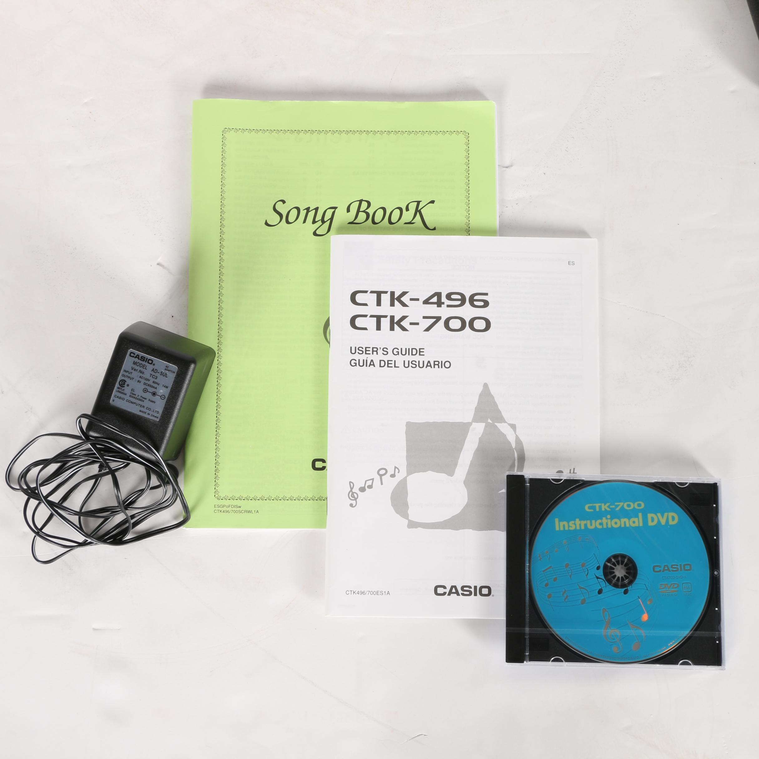 Casio CTK-700 Electronic Keyboard, Stand and Instructional DVD