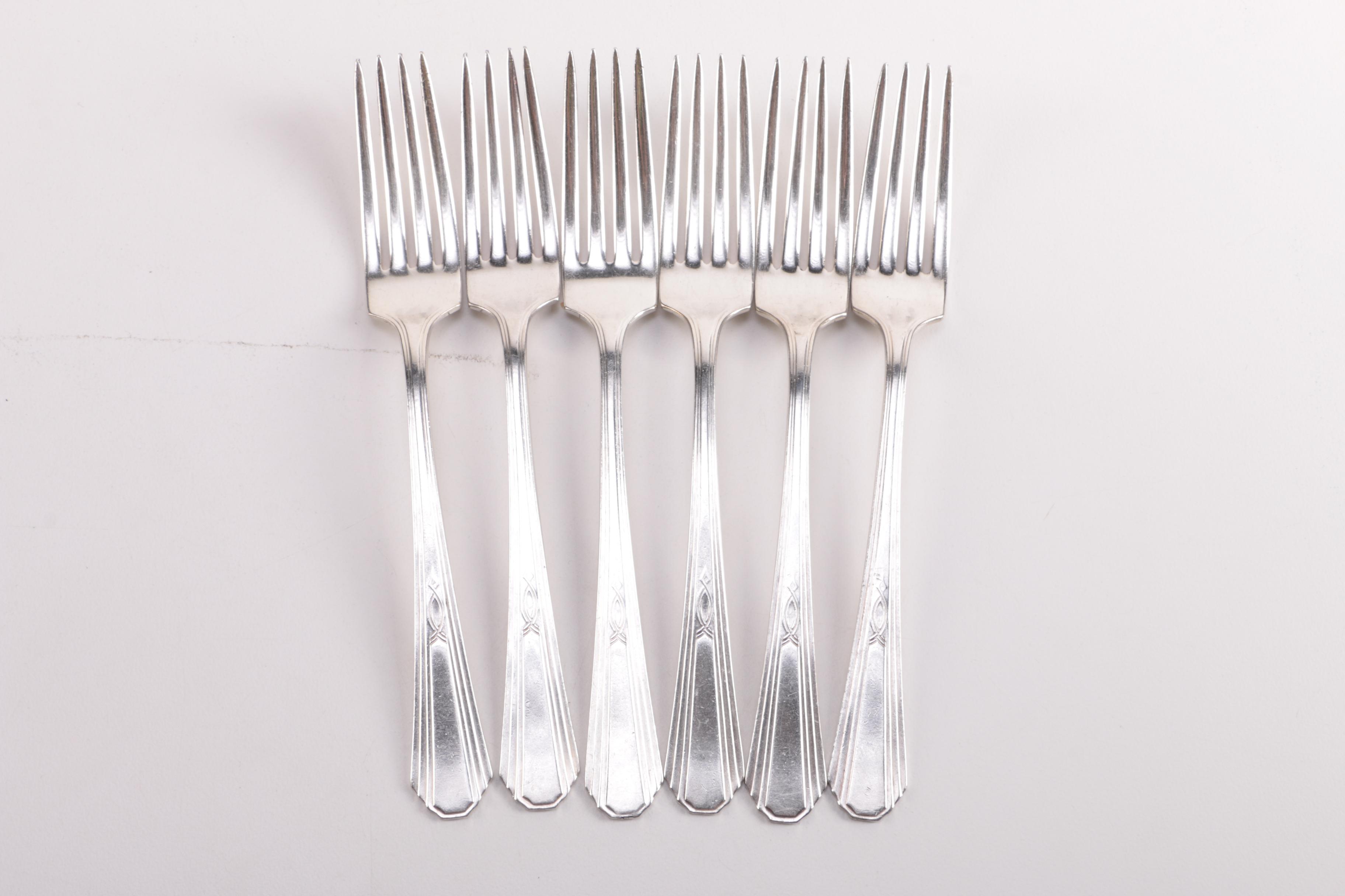 Silver Plate Flatware Featuring Wm Rogers Mfg. Co.