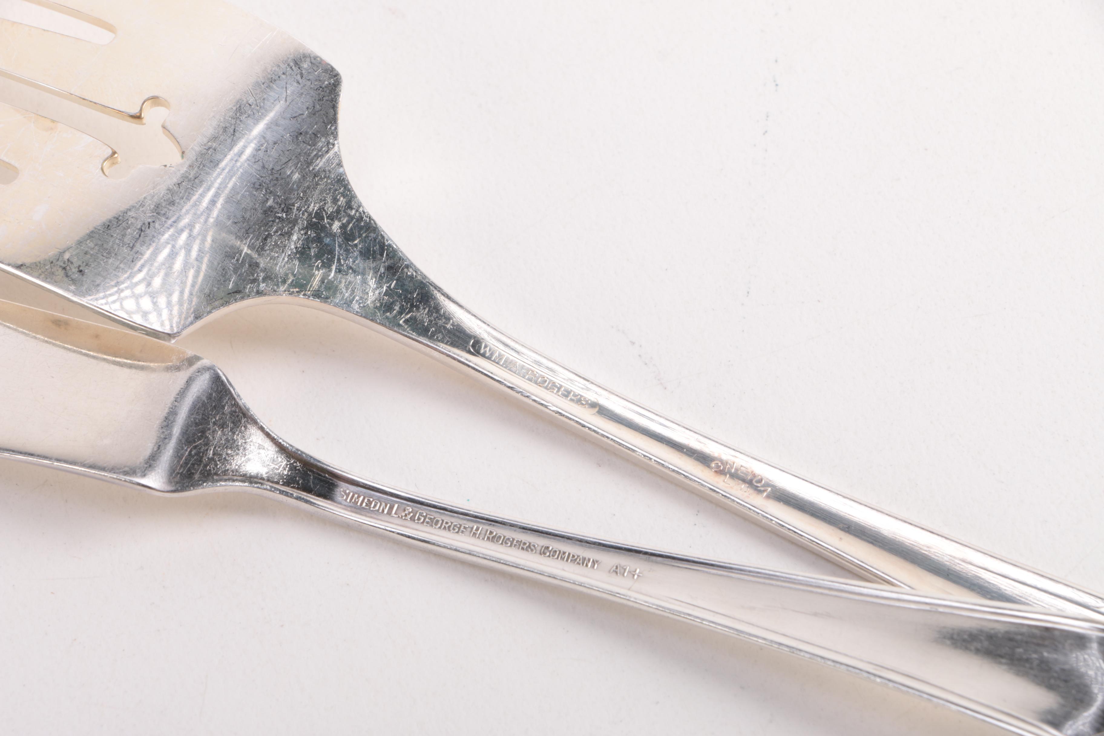 Silver Plate Flatware Featuring Wm Rogers Mfg. Co.