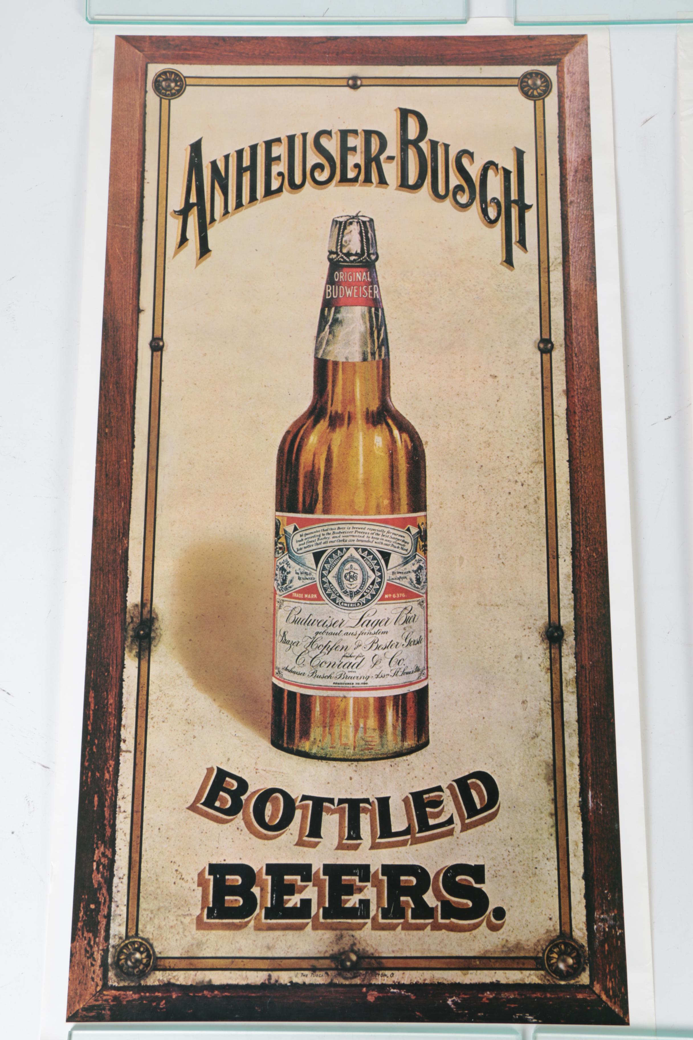 Offset Lithographic Posters for Anheuser-Busch