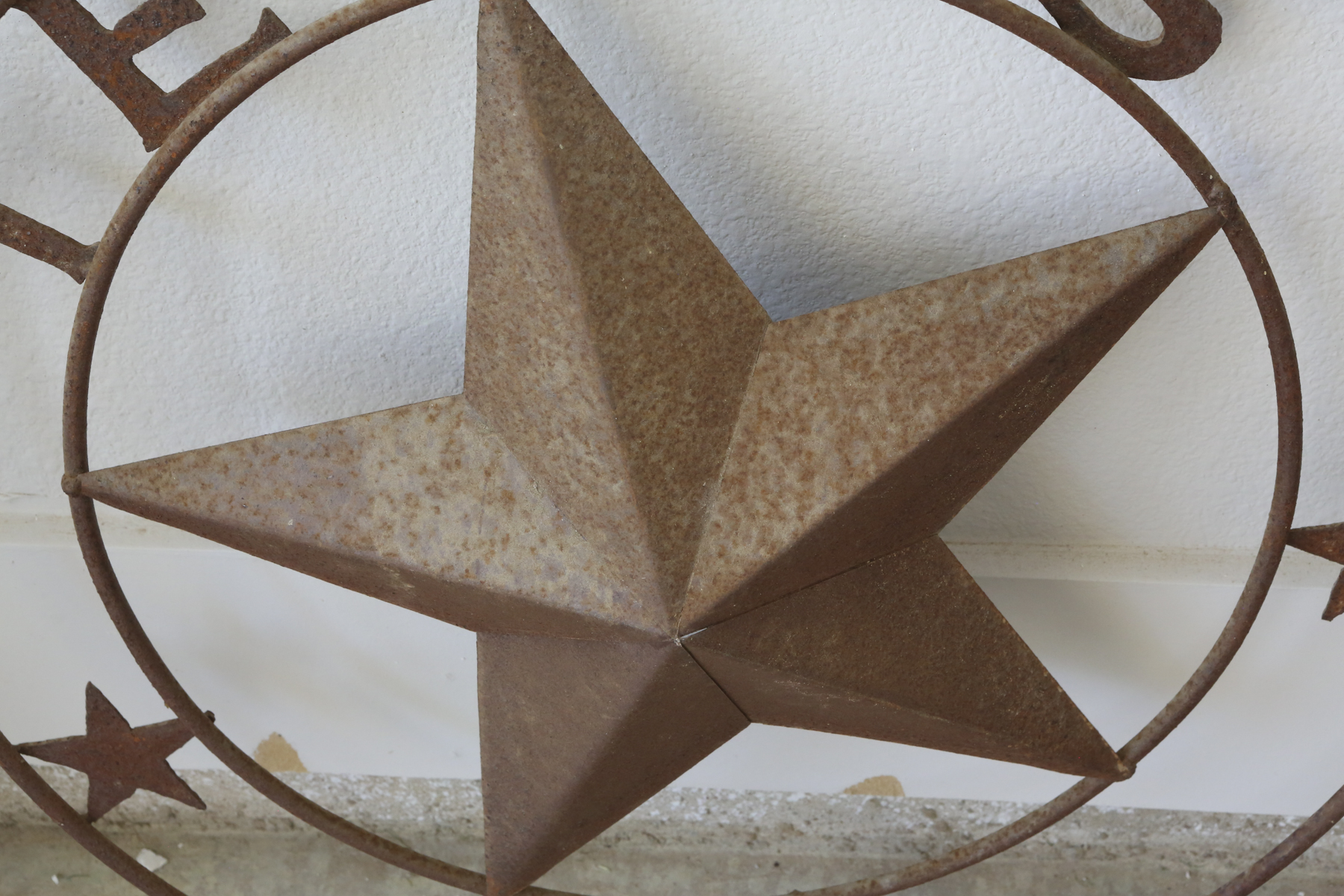 Rustic Texas Star Wall Decor and Hook