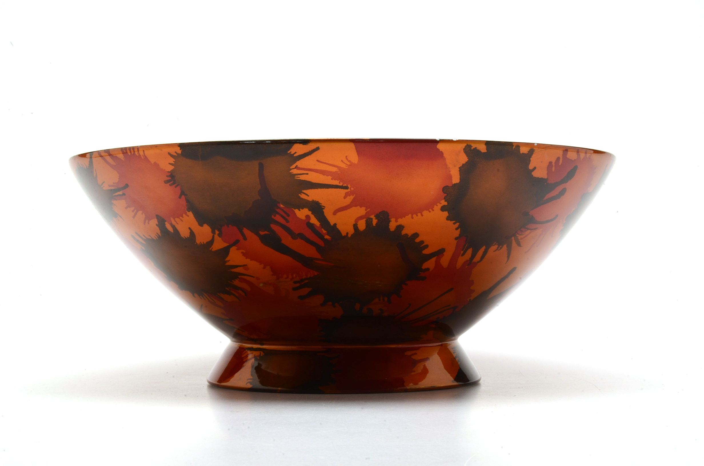 Lacquer Footed Bowl and Woven Cloth