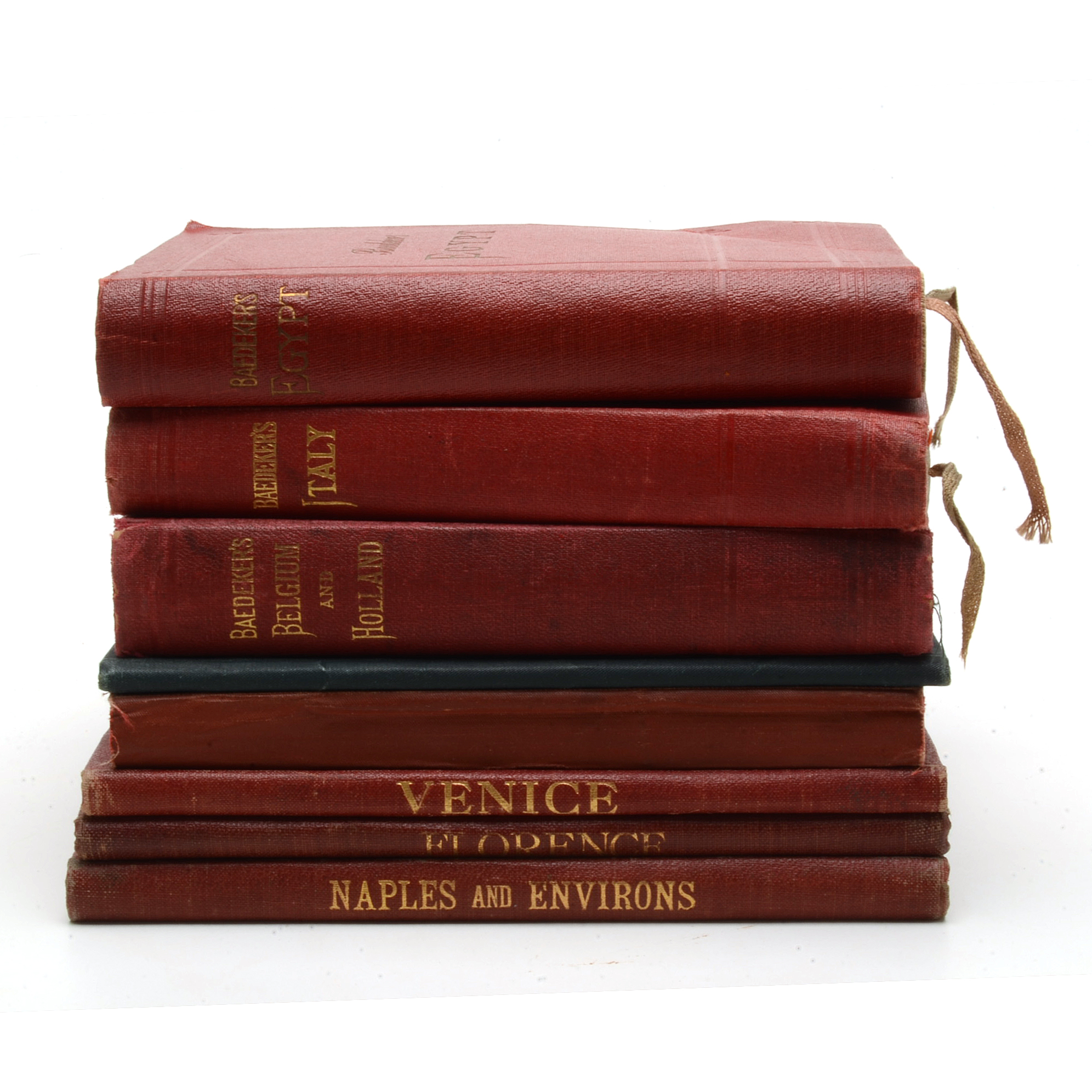 Collection of Vintage "Baedeker's" and "Cooks" Travel Guides