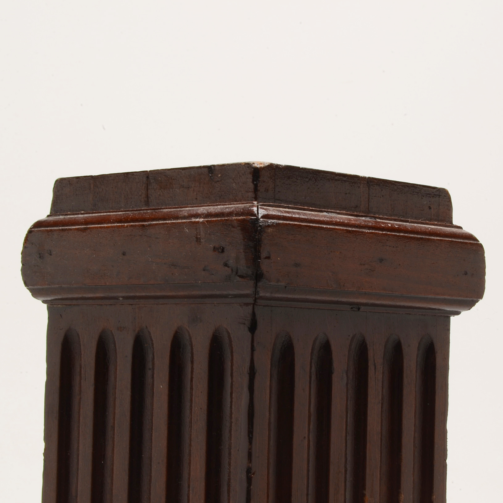 Carved Mahogany Architectural Salvage Column