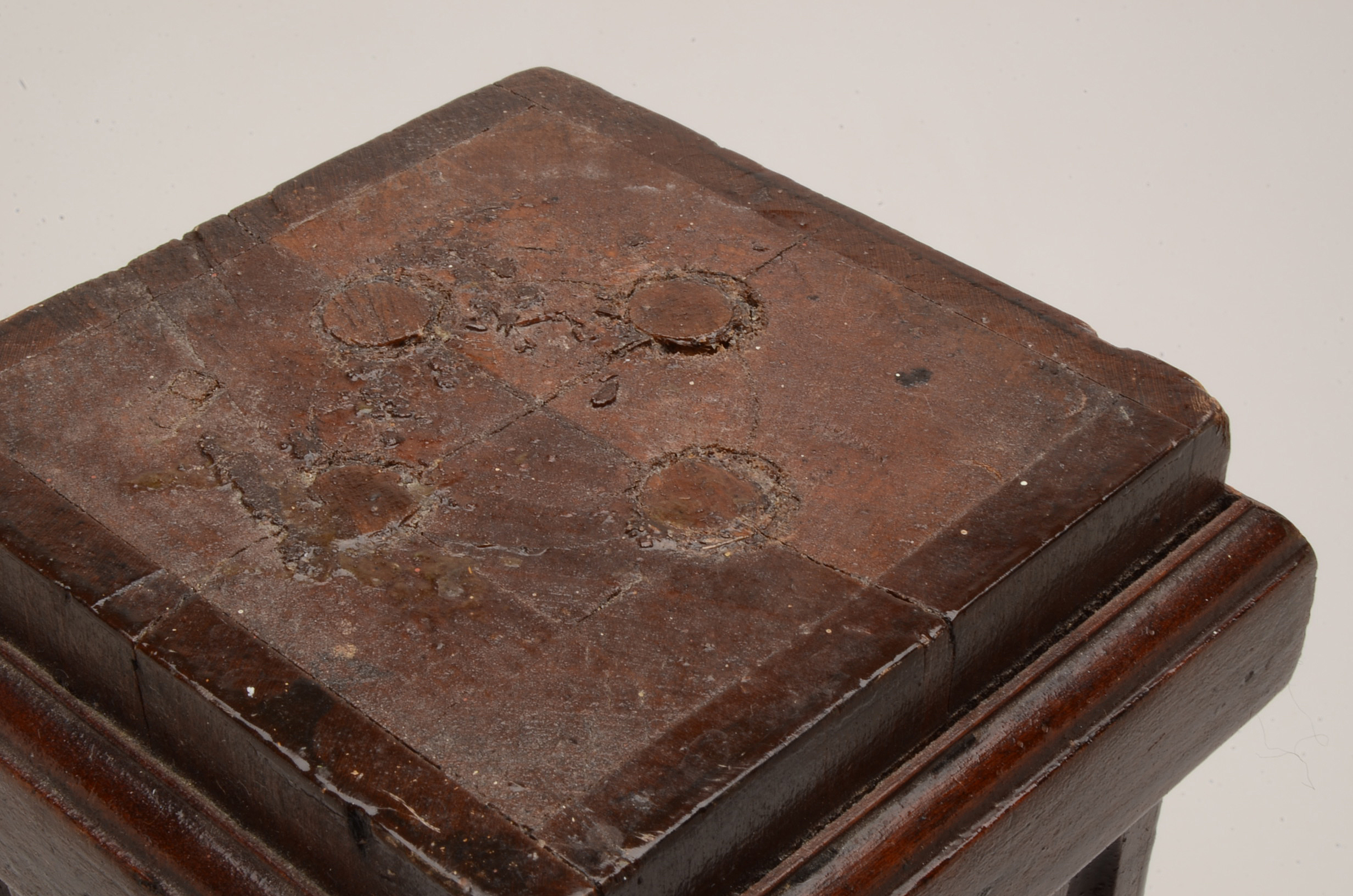 Carved Mahogany Architectural Salvage Column