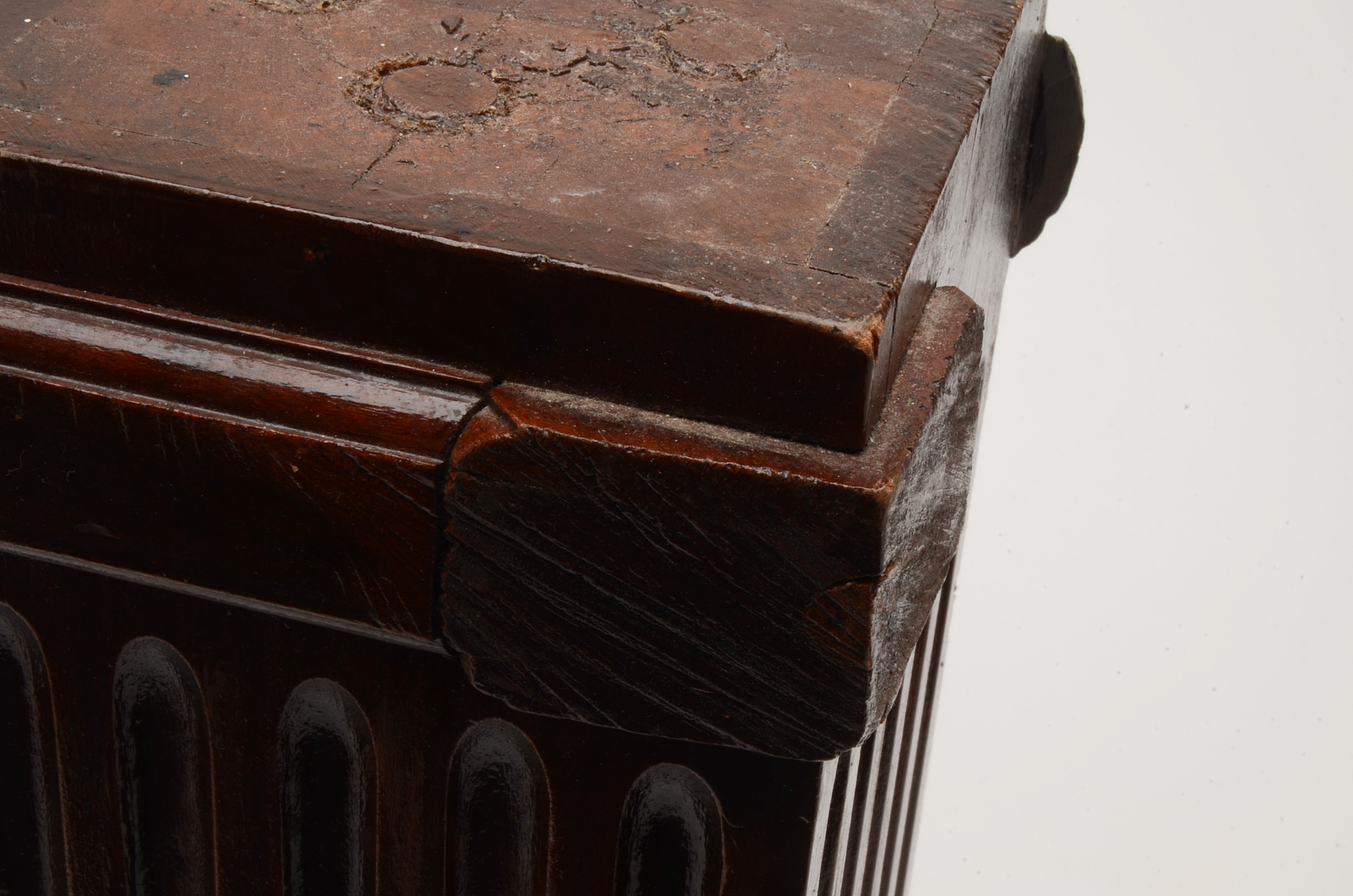 Carved Mahogany Architectural Salvage Column