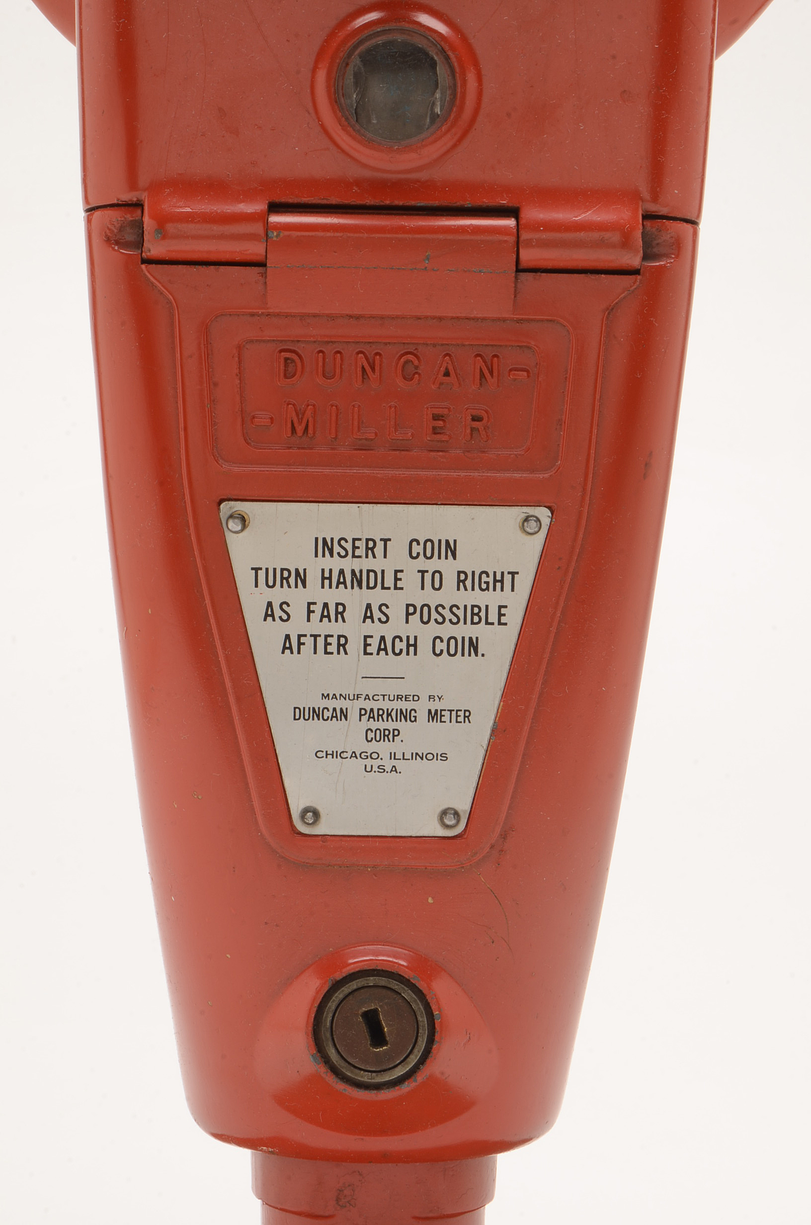 Vintage Duncan Parking Meter Mounted on a Base