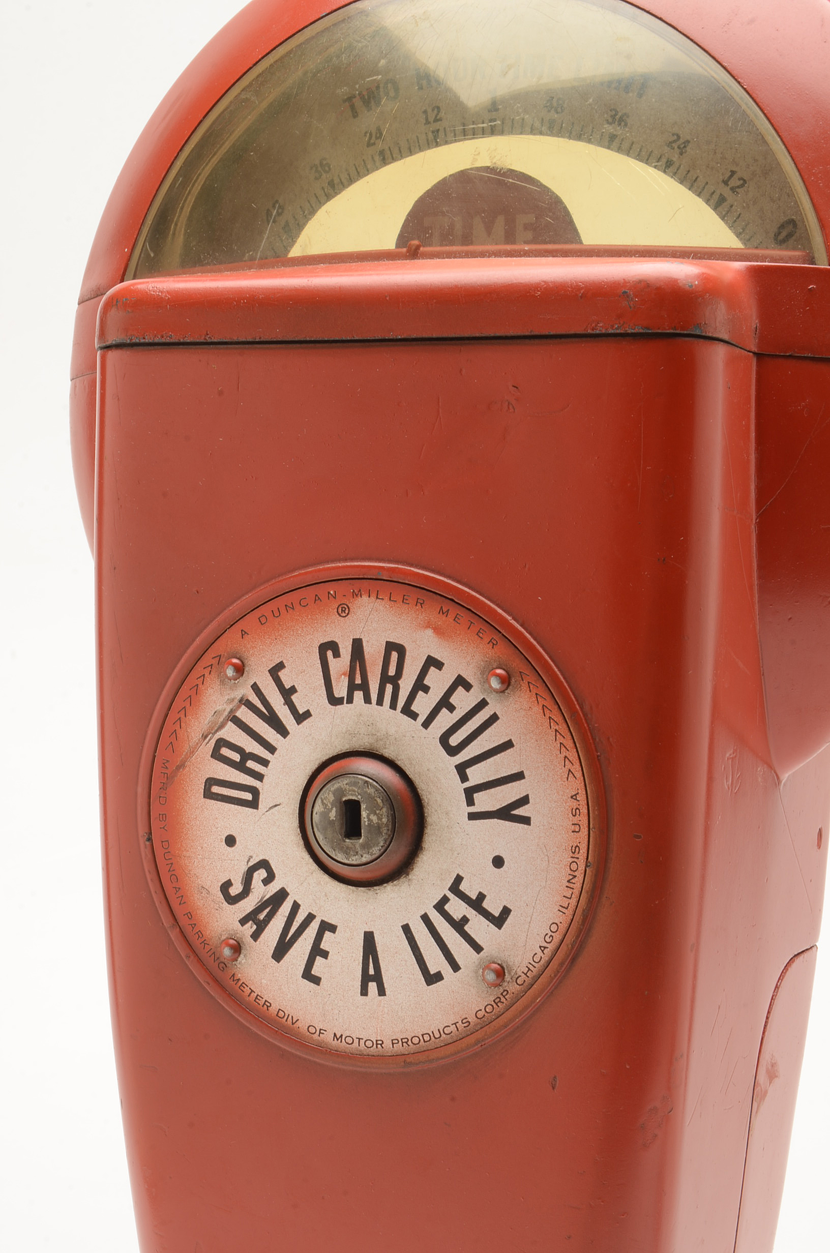 Vintage Duncan Parking Meter Mounted on a Base