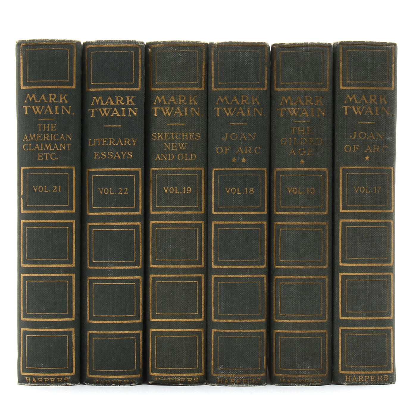Antique Mark Twain Hardcover Books
