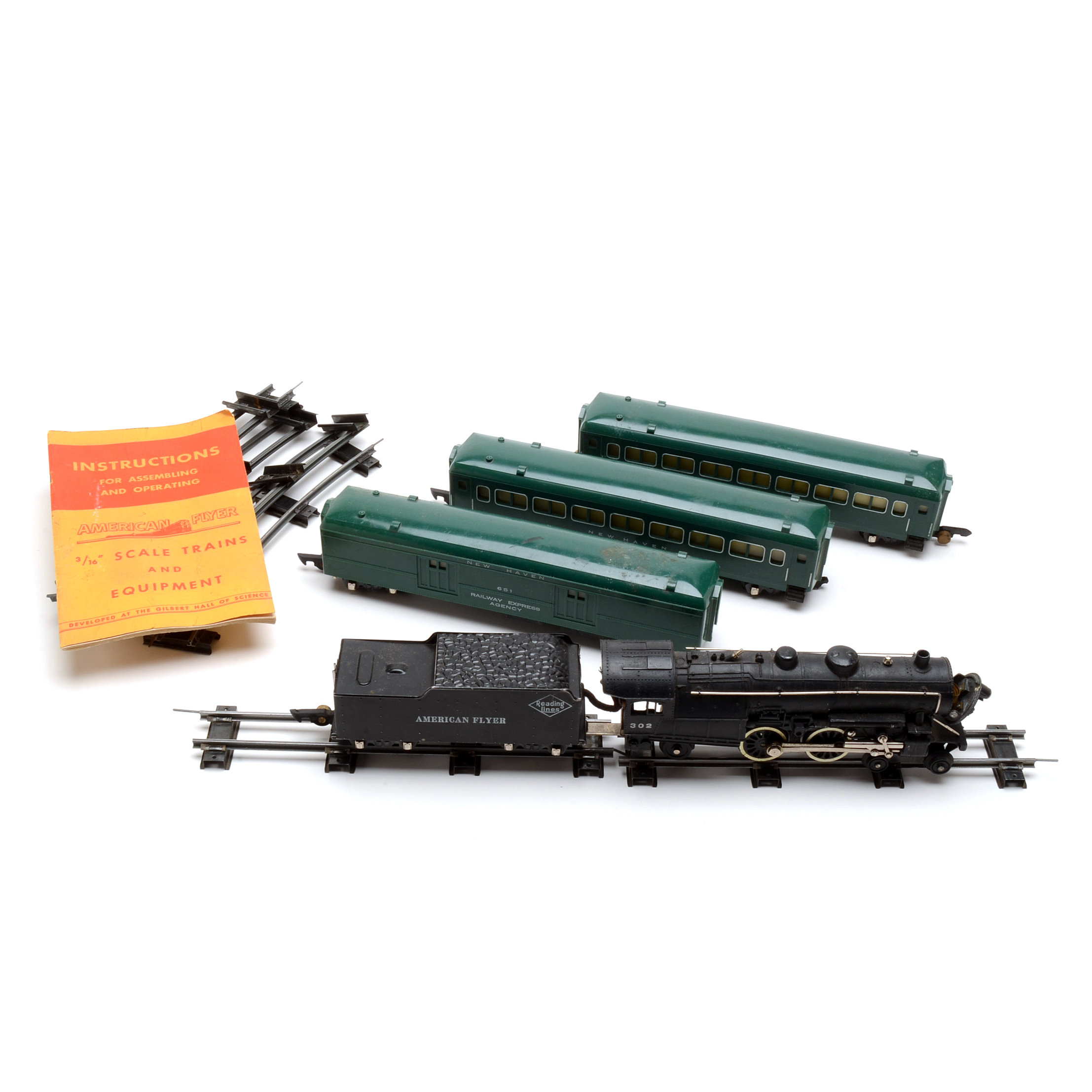 American Flyer Reading Line Engine with Tender and Accessories