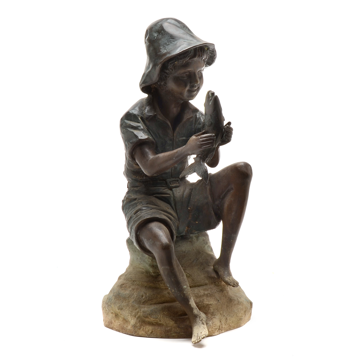 Frontgate Fountain of a Boy with a Fish