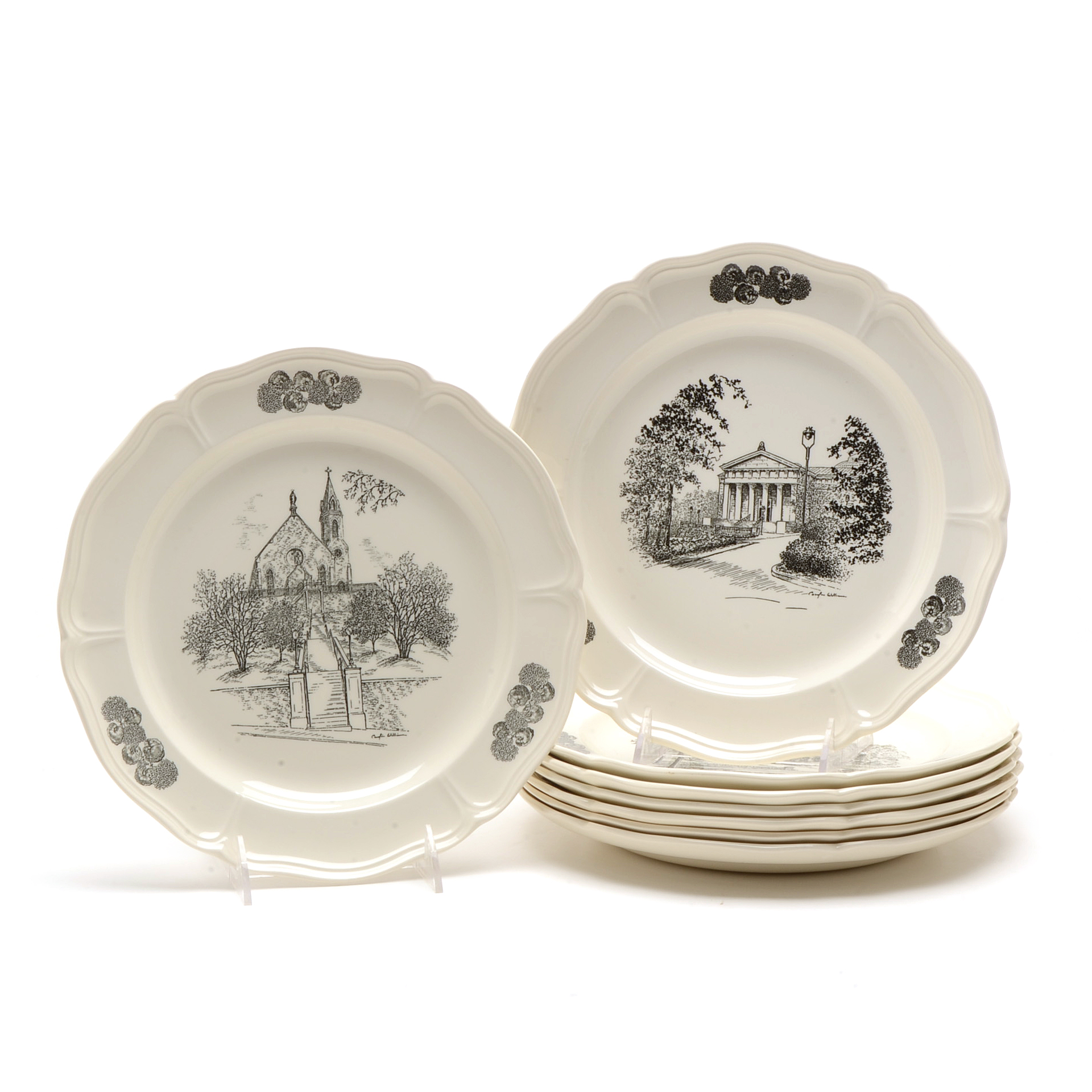Eight Caroline Williams Collectible Plates of Cincinnati
