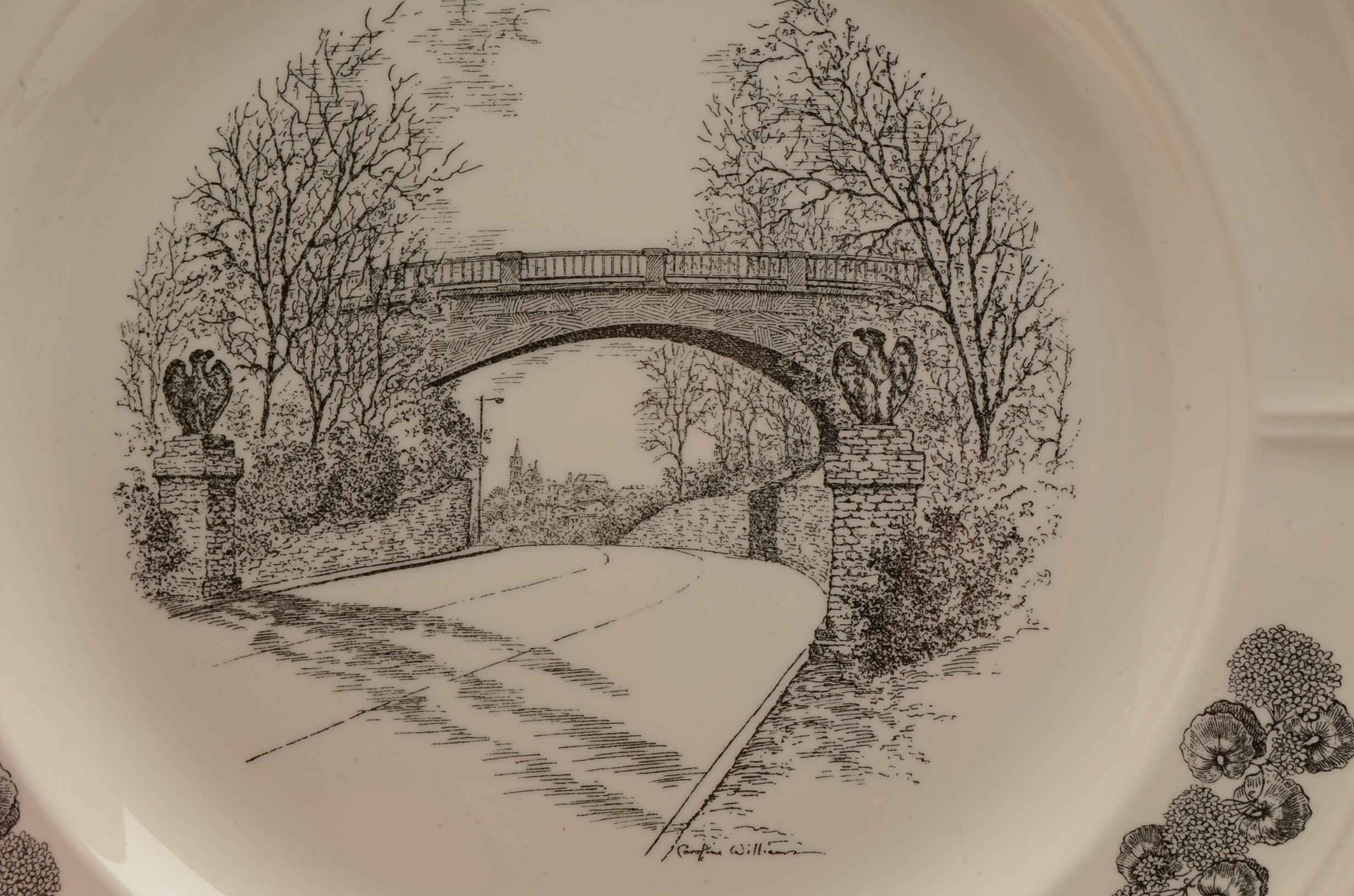 Eight Caroline Williams Collectible Plates of Cincinnati