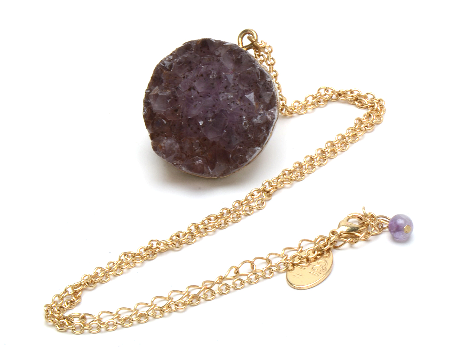 Gold Tone Amethyst Jewelry From CGI CN