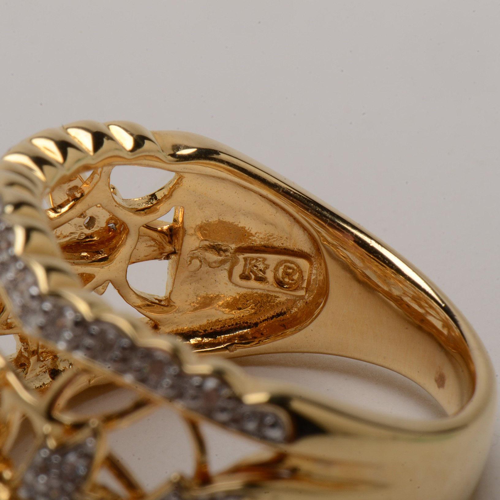 Gold Wash Sterling and Cubic Zirconia Jewelry