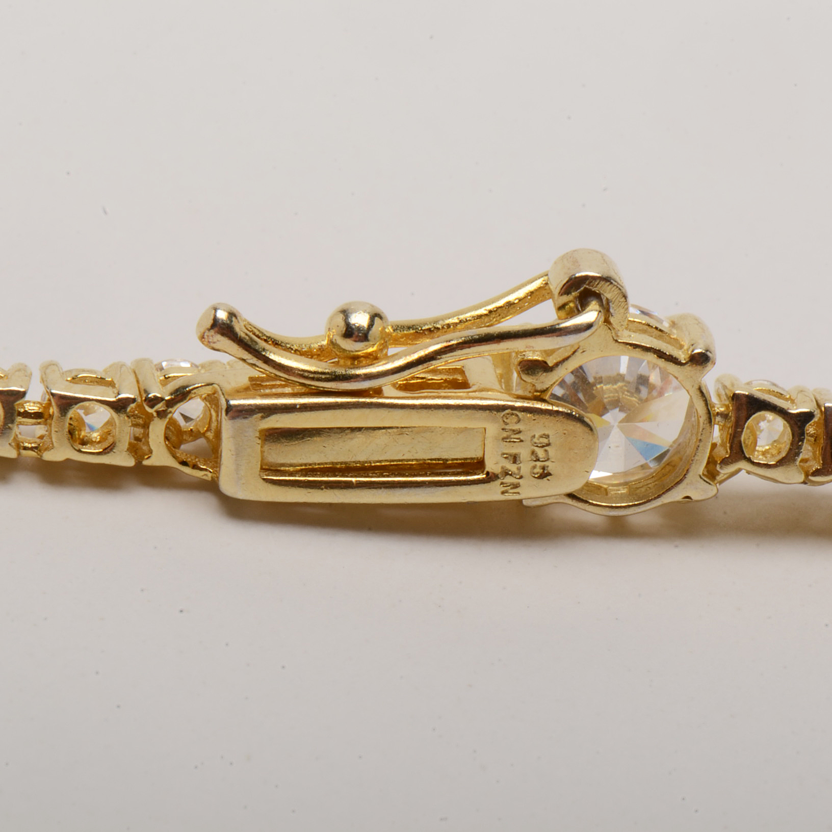 Gold Wash Sterling and Cubic Zirconia Jewelry