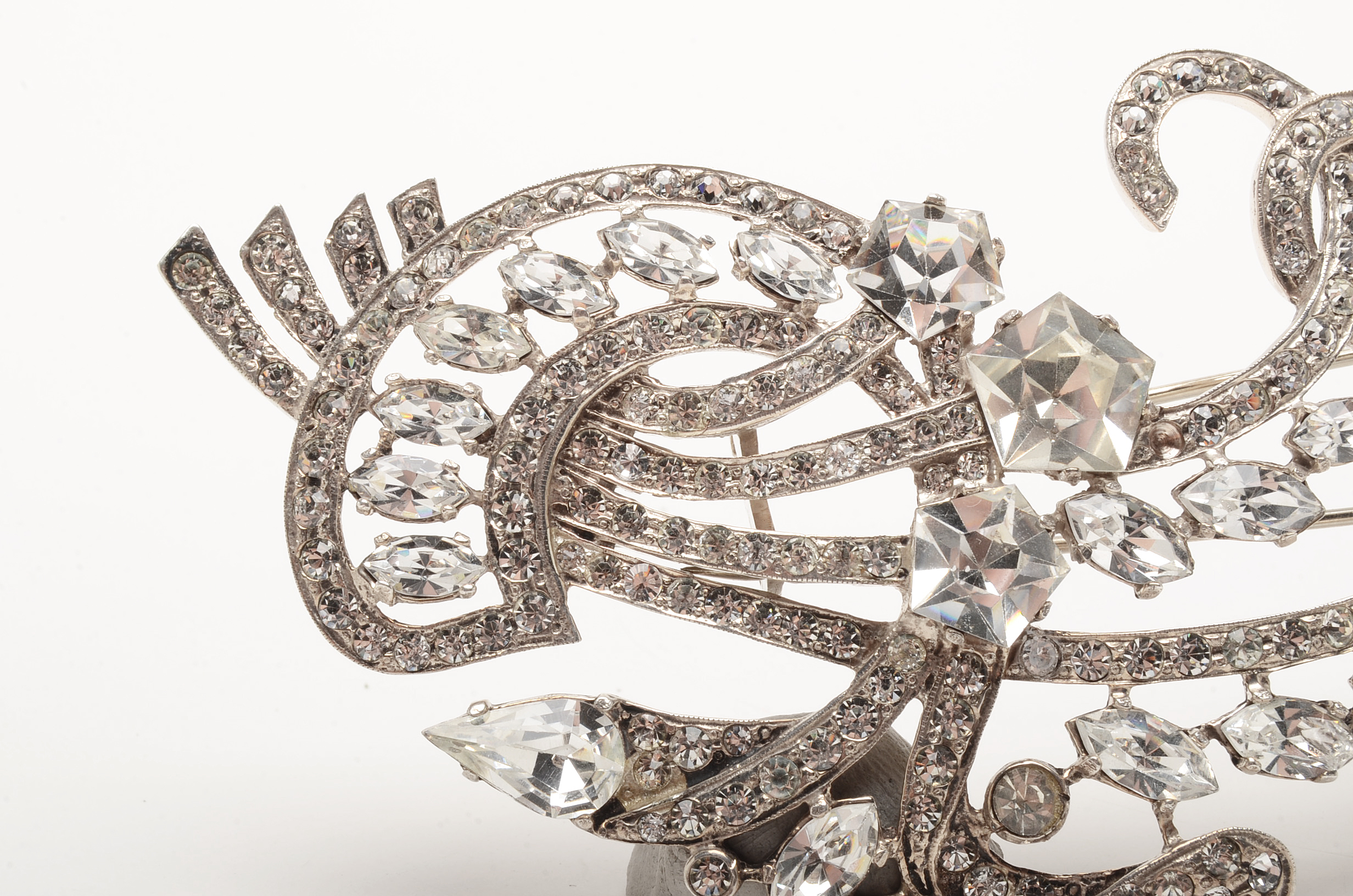 Sterling Mid-Century Eisenberg Ice Fur Clip