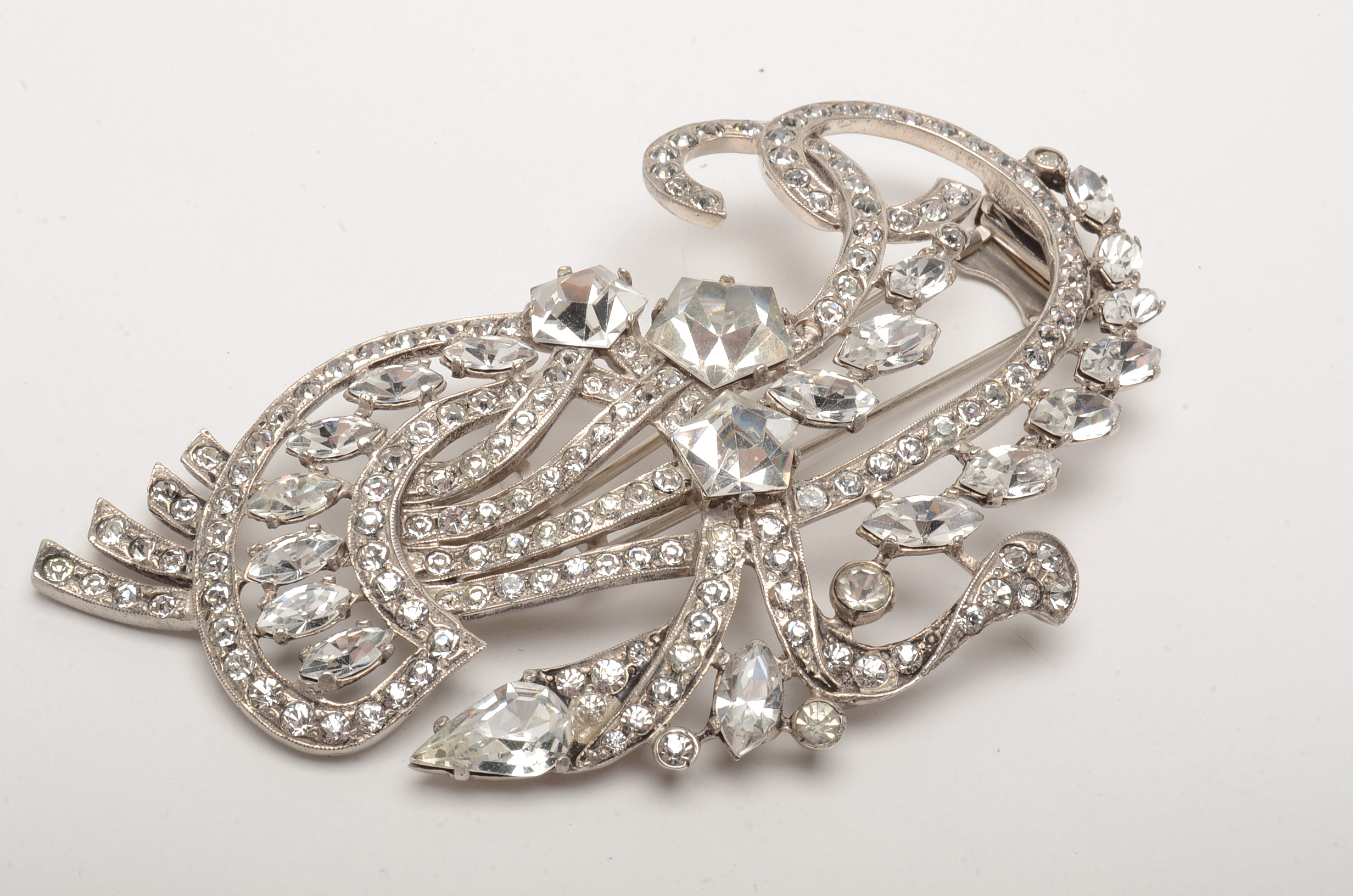 Sterling Mid-Century Eisenberg Ice Fur Clip