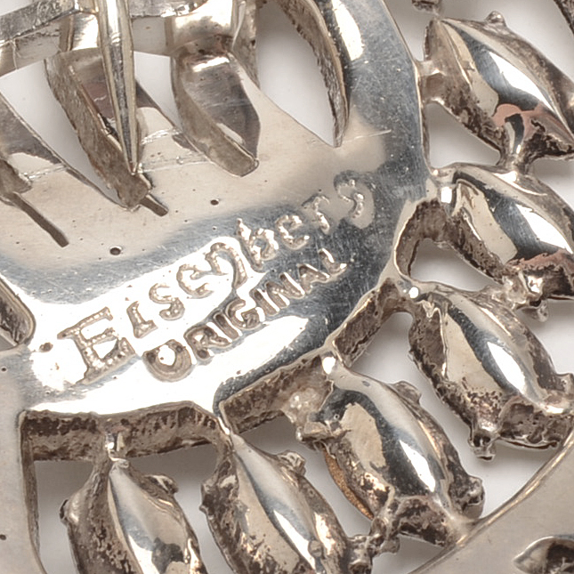 Sterling Mid-Century Eisenberg Ice Fur Clip