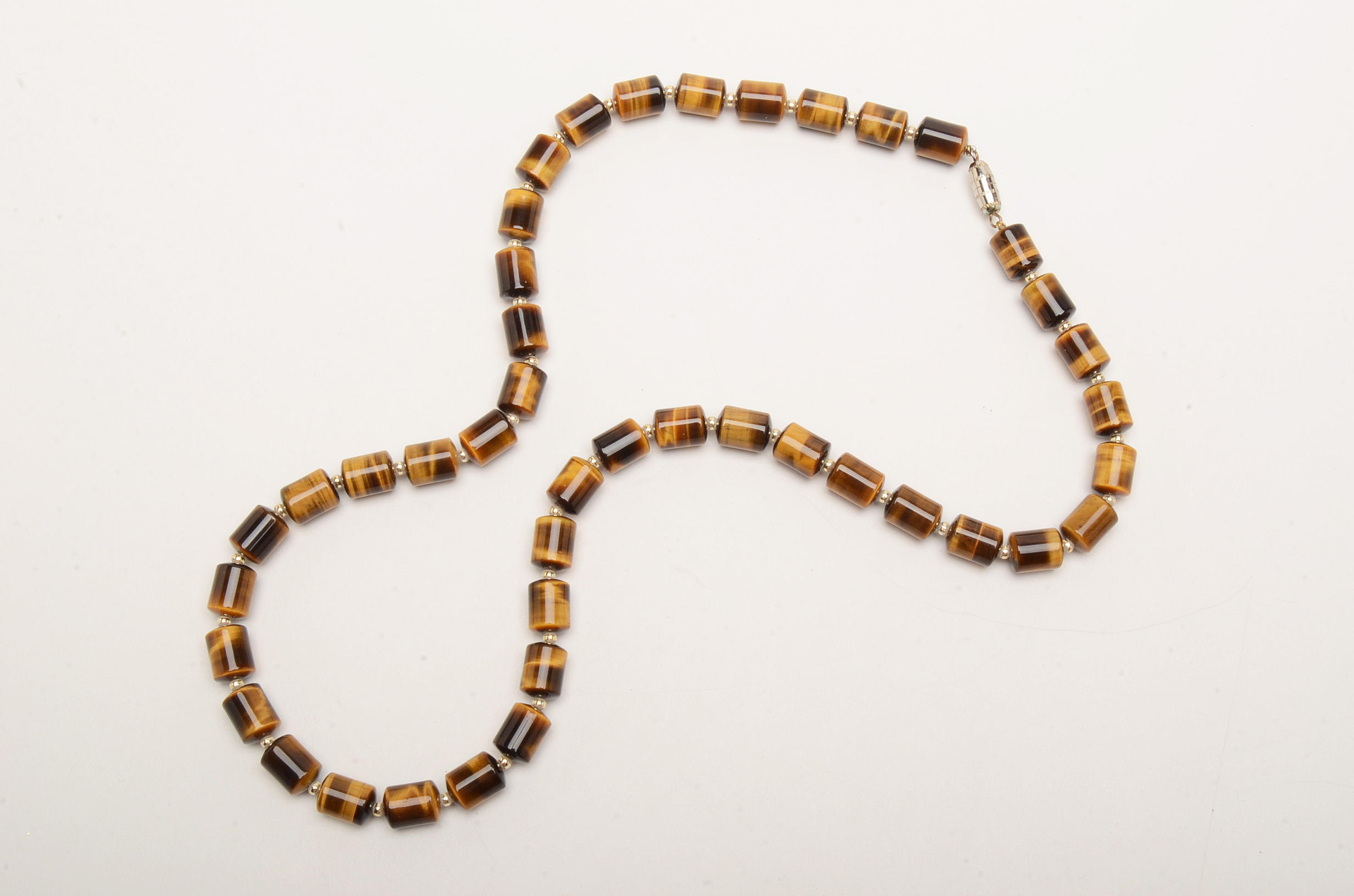 Tiger's Eye Beaded Necklace and Bracelets