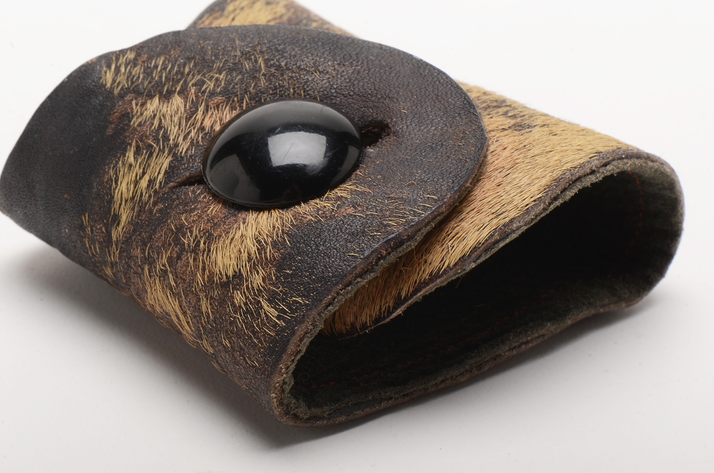 Wing & King Cowhide Cuff and 10K White Gold Cubic Zirconia Ring