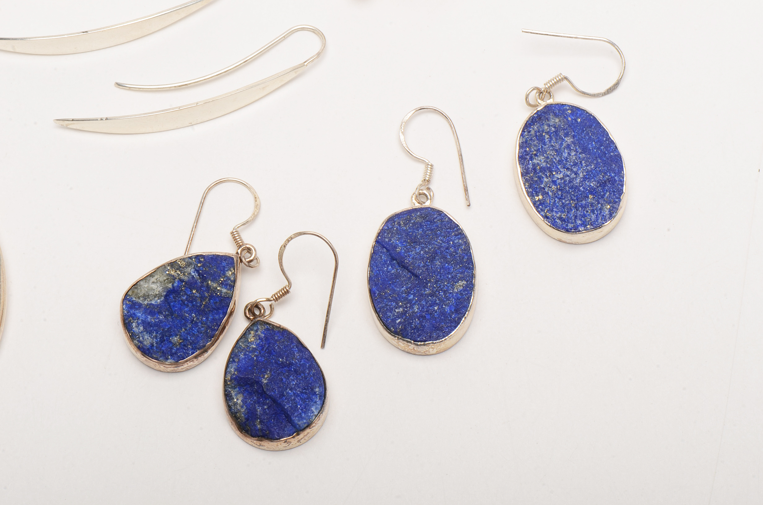 Sterling Jewelry Including Lapis Lazuli Earrings