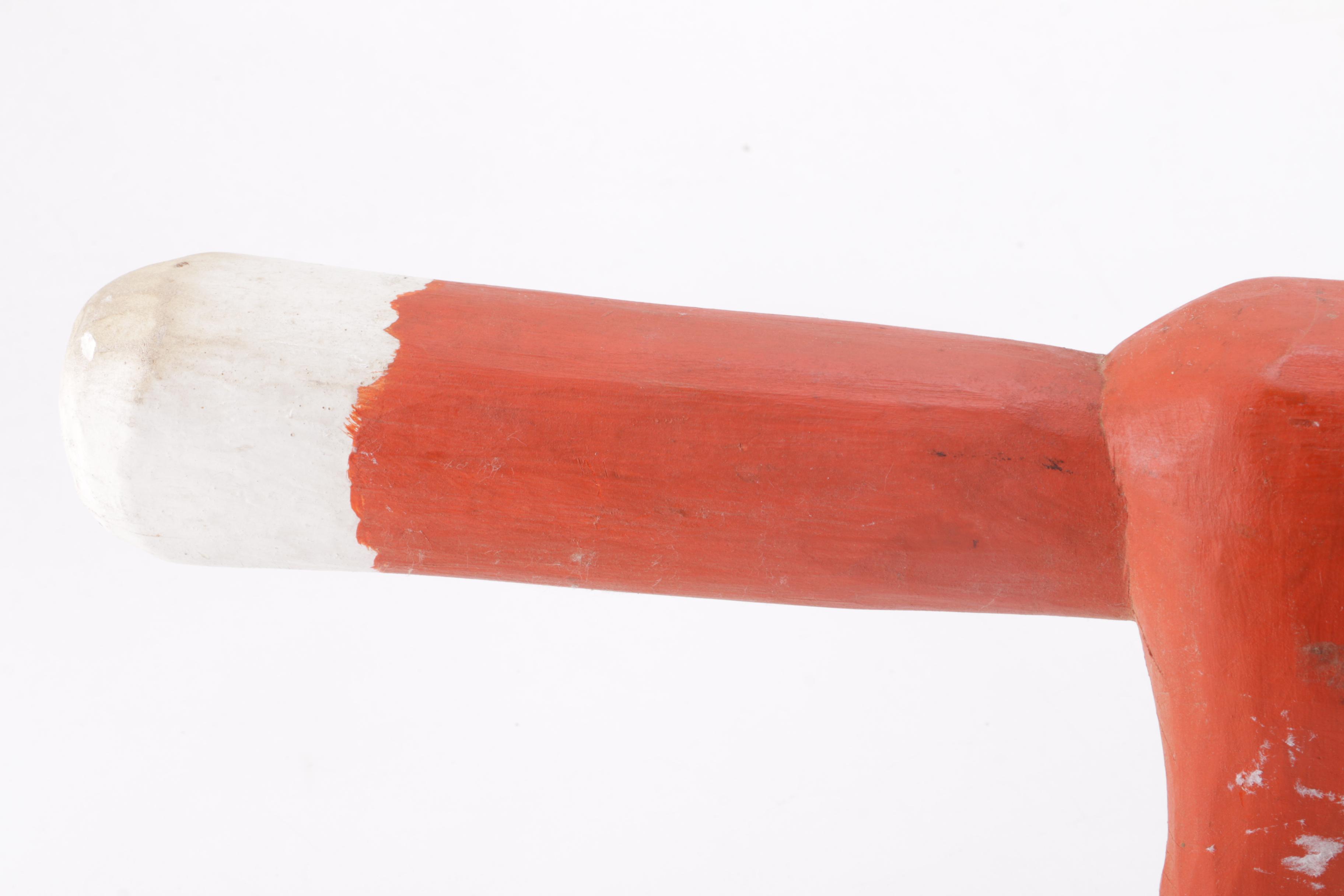 Hand Carved Minnie and Garland Adkins Folk Art Fox