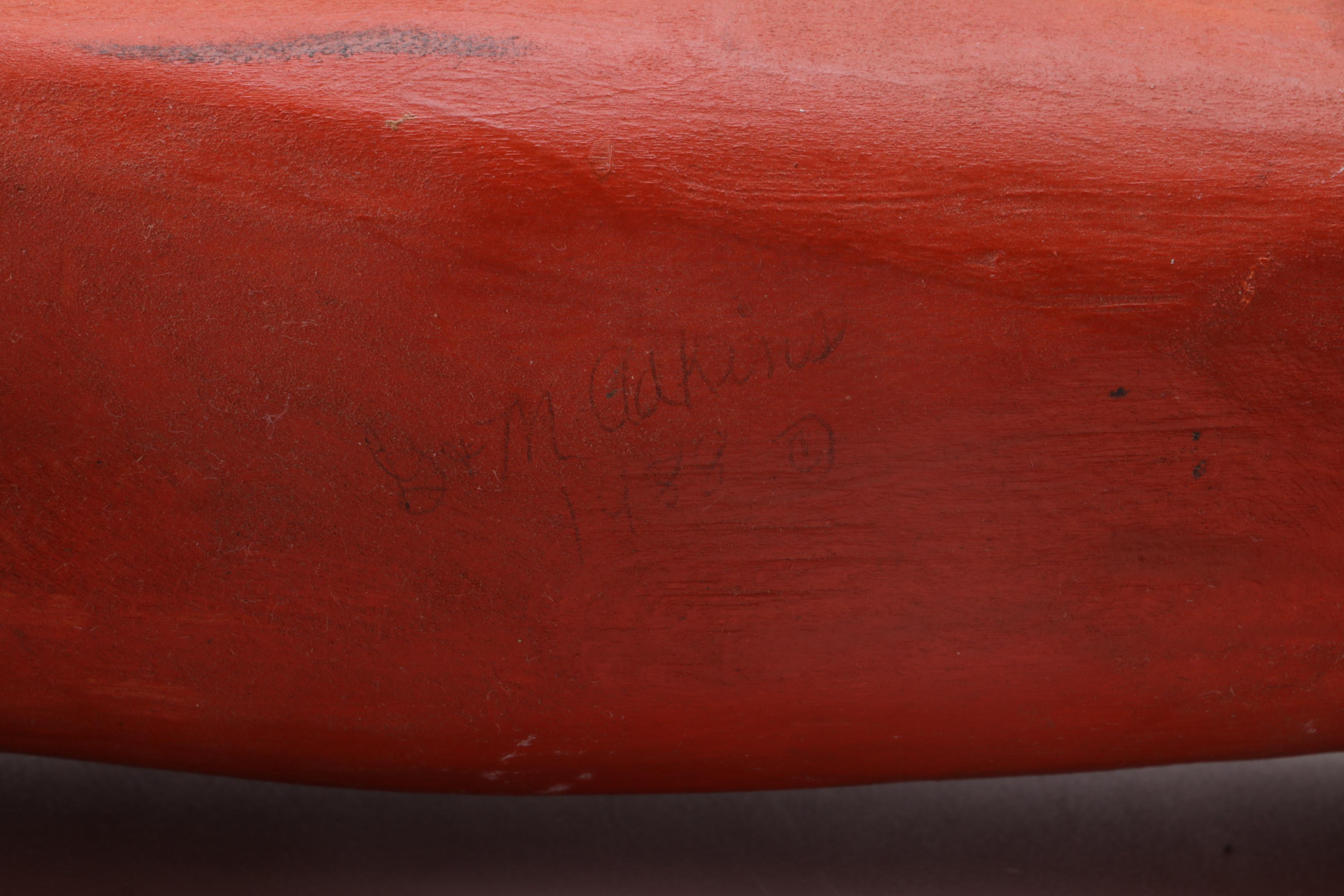 Hand Carved Minnie and Garland Adkins Folk Art Fox