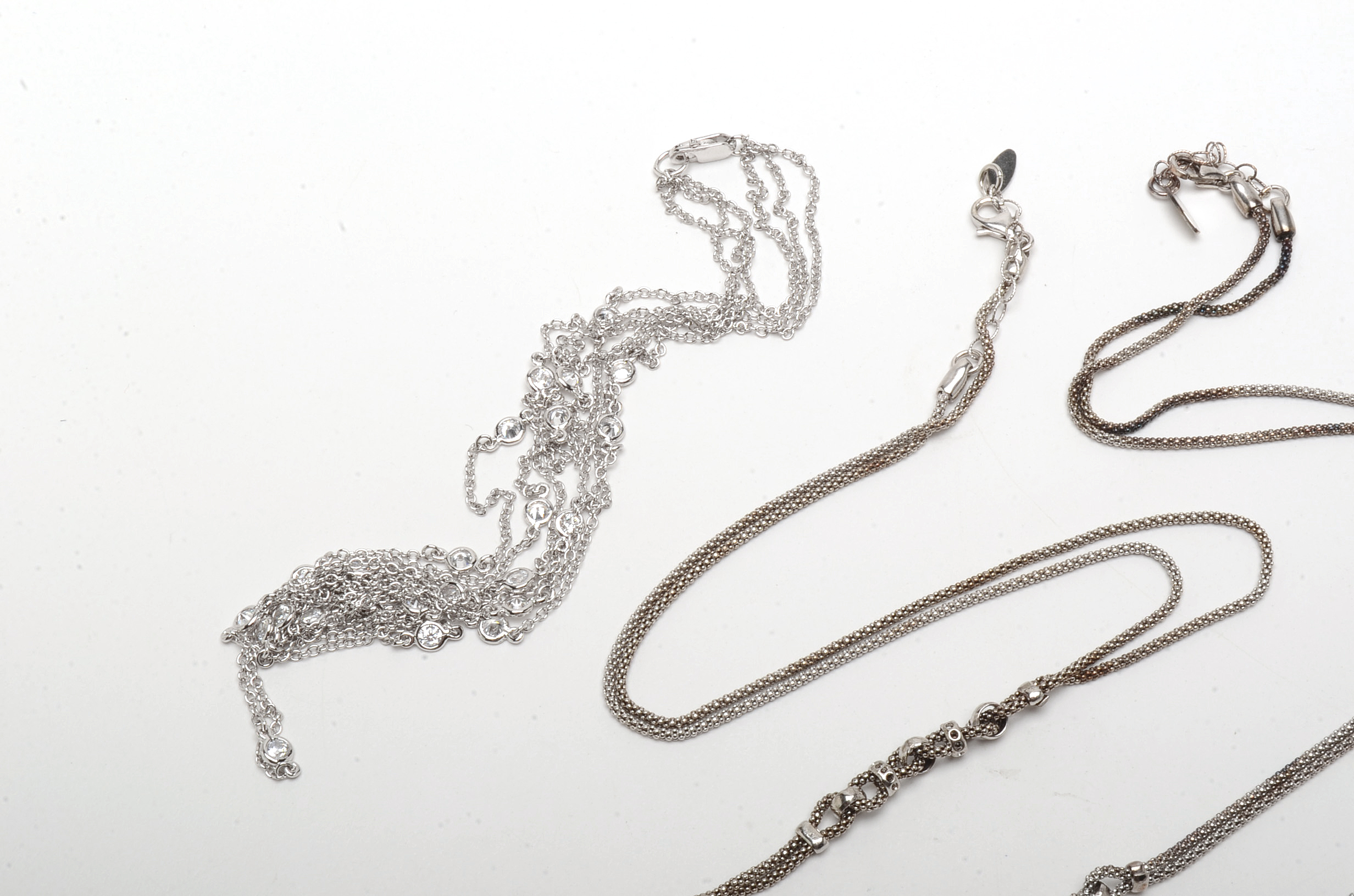 Sterling Silver Fine Chain Necklaces, Bracelets and Earrings