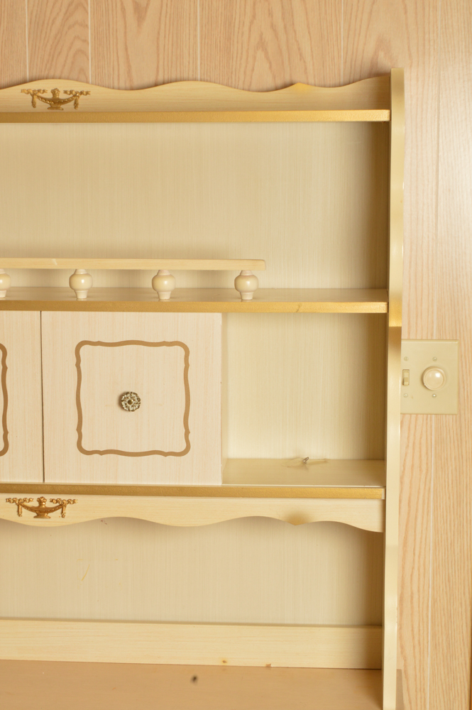 Mid-Century Desk With Hutch and Chair
