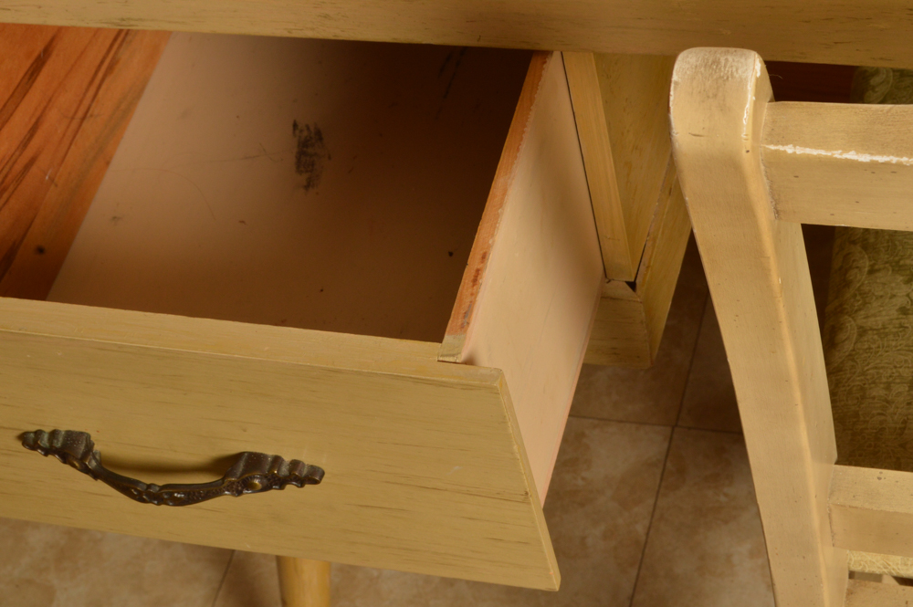 Mid-Century Desk With Hutch and Chair