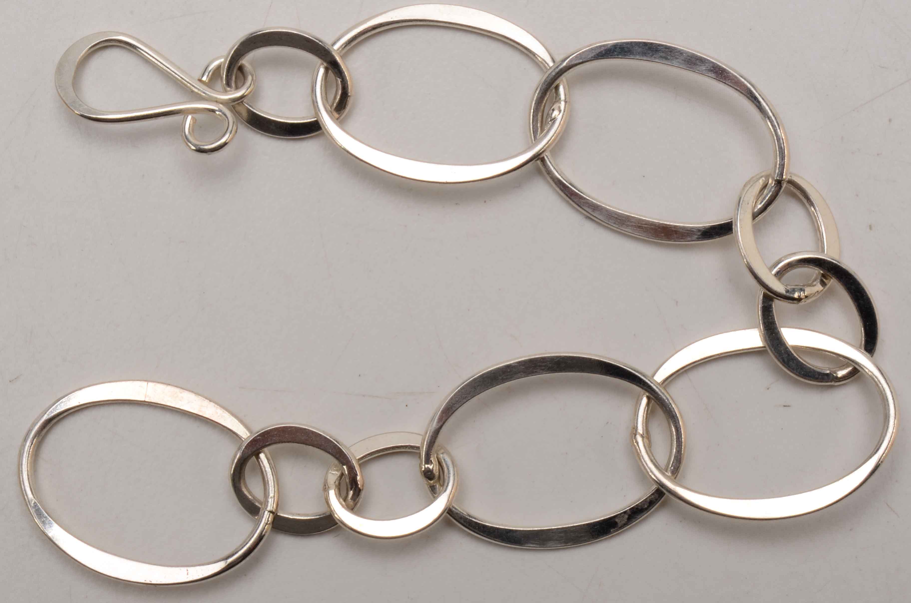 Sterling Bracelet and Collar, Lapis Lazuli Earrings and Pendant