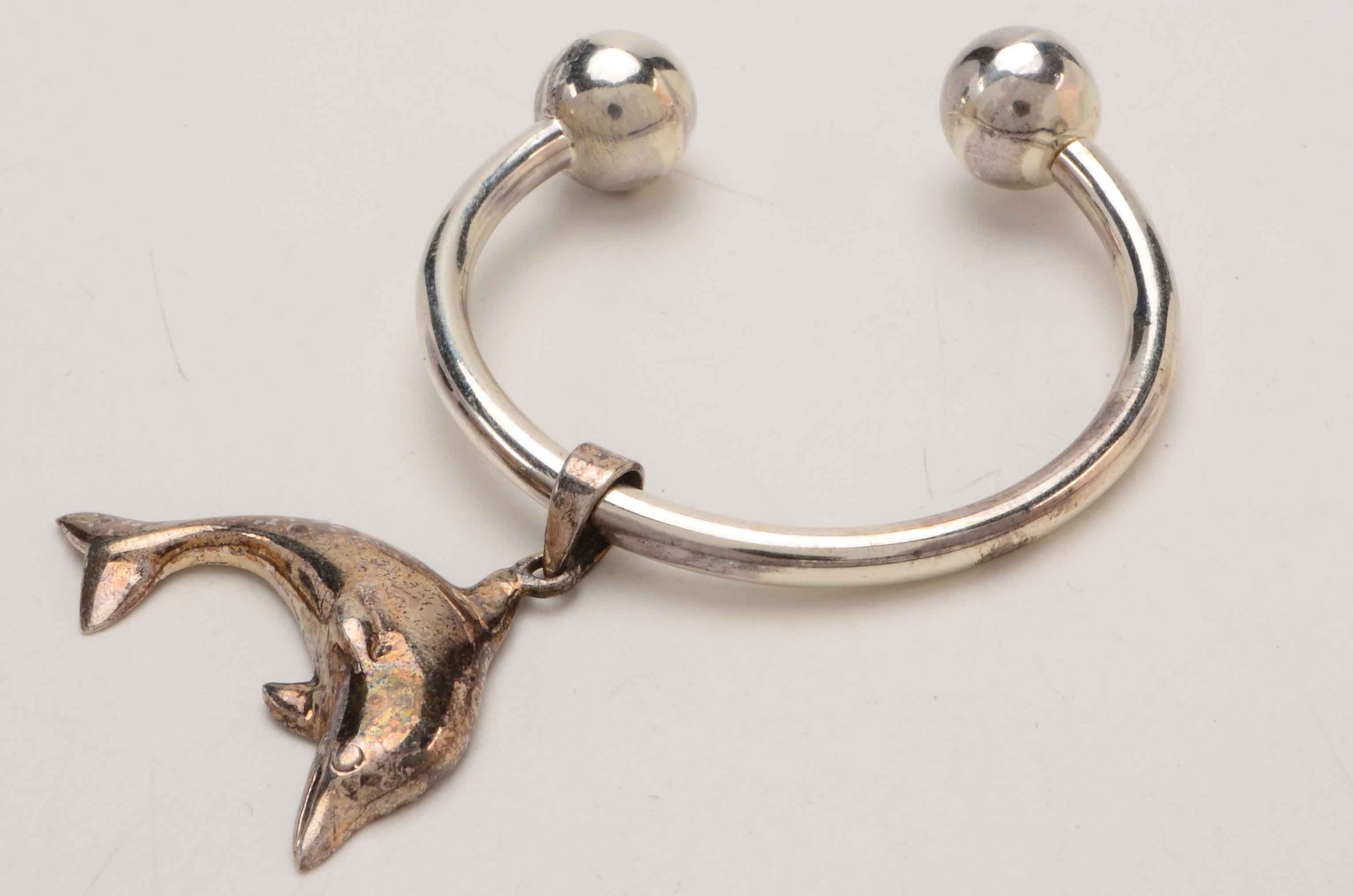 Sterling Keychains and Small Bangles