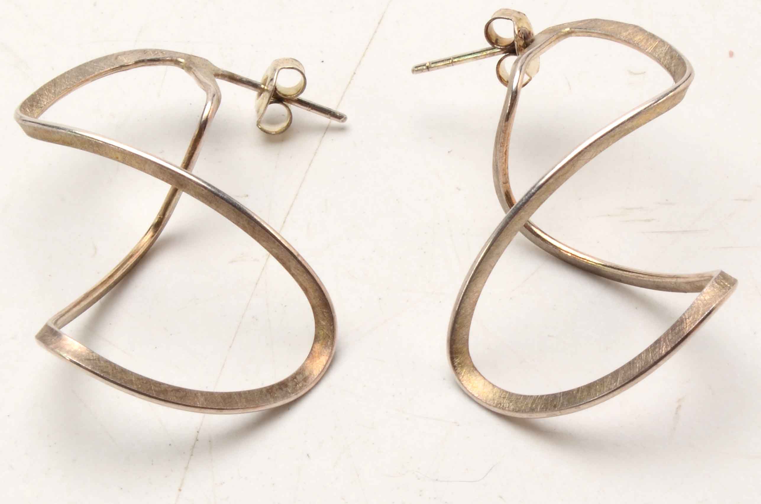 Sterling Lariat Length Necklace, Bangles, Earrings and Ring